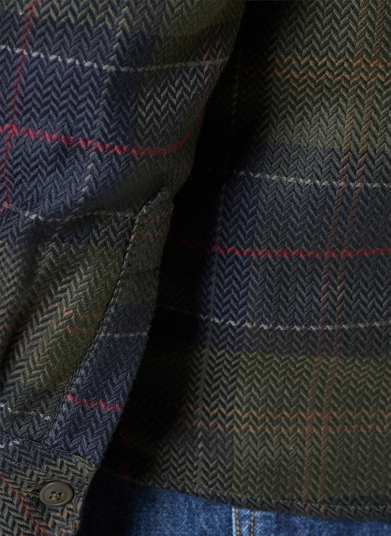 Barbour Relaxed-Fit Shirt: DARK GREEN / DARK BLUE