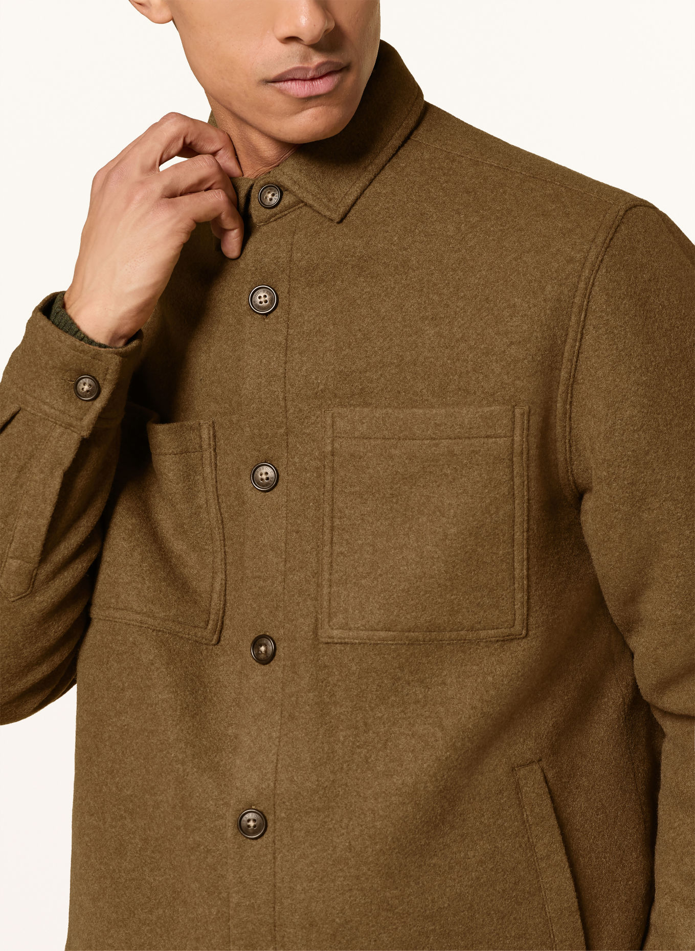 Barbour MARLTOWN Overshirt: COGNAC