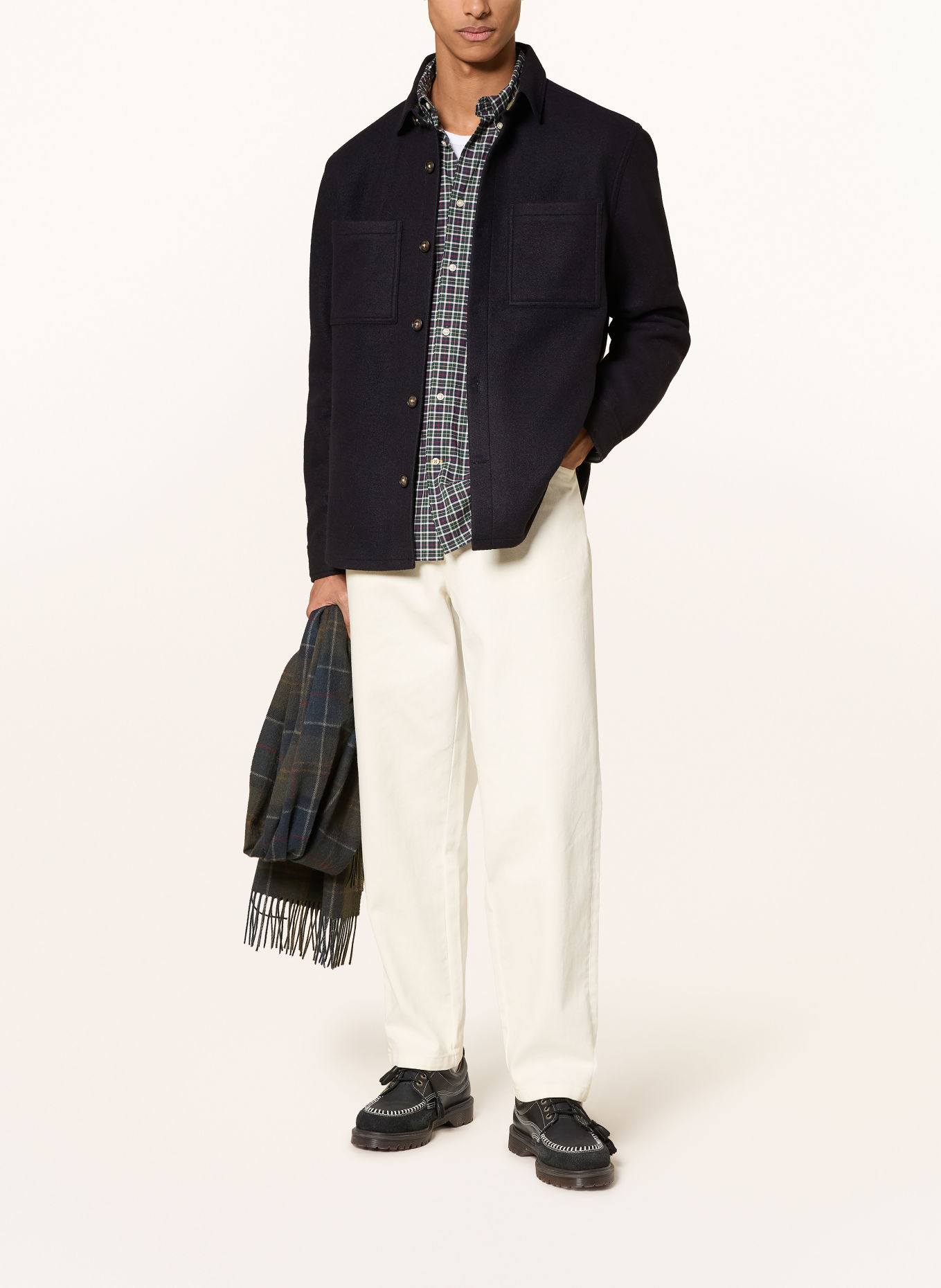 Barbour Overshirt MARLTOWN: DUNKELBLAU