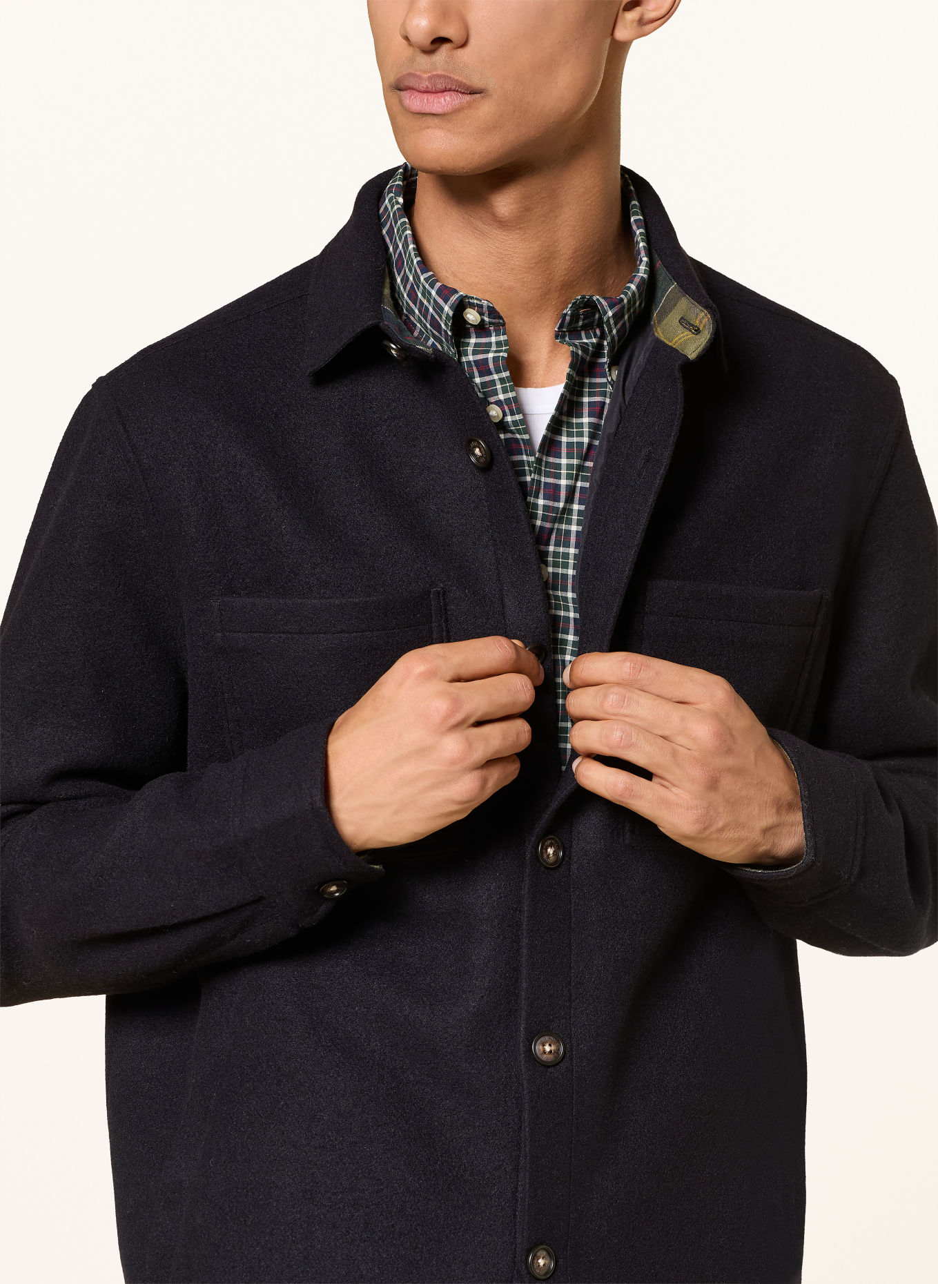 Barbour Overshirt MARLTOWN: DUNKELBLAU