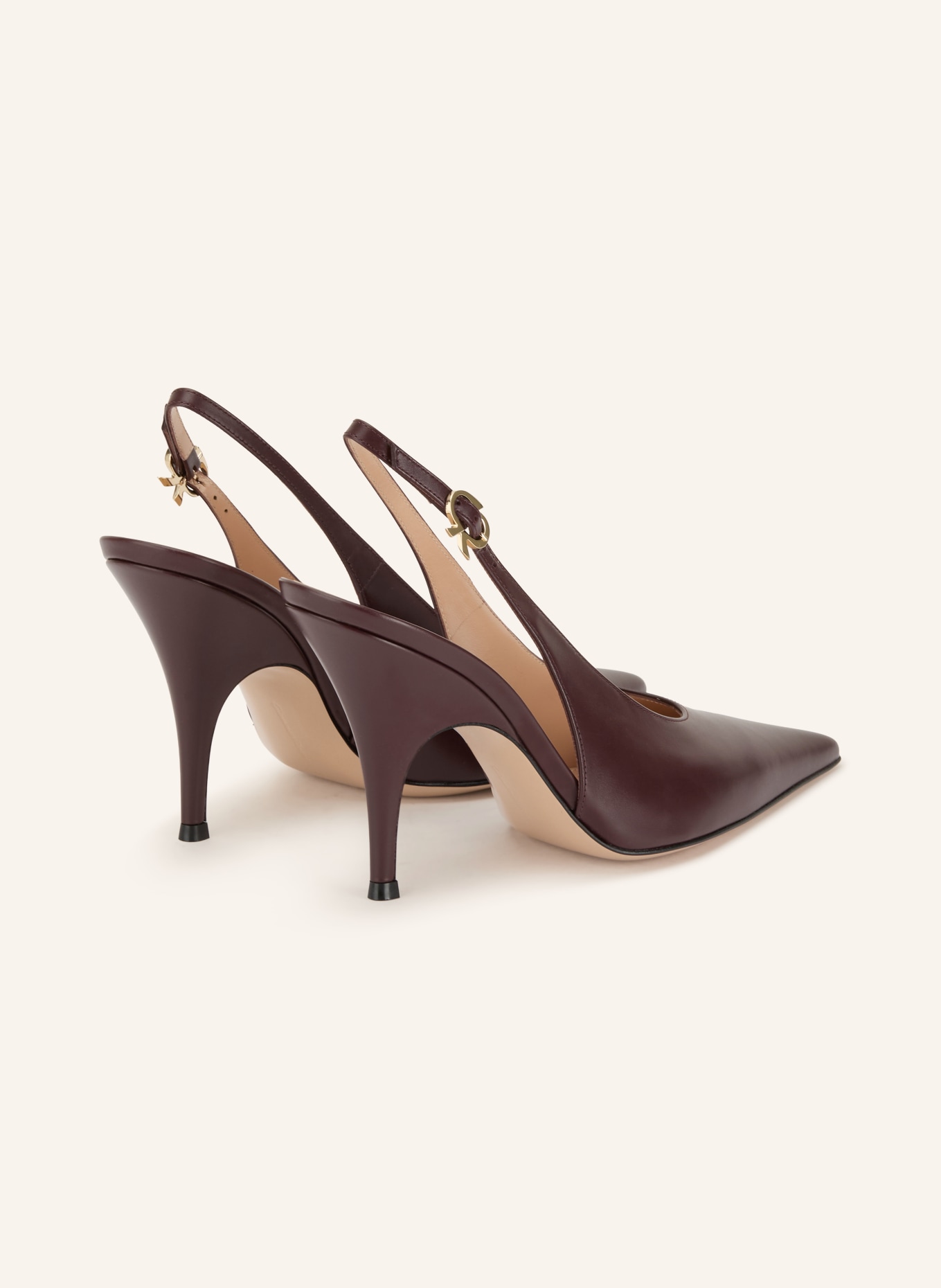 Gianvito Rossi Slingpumps SOFIA: DUNKELBRAUN / GOLD