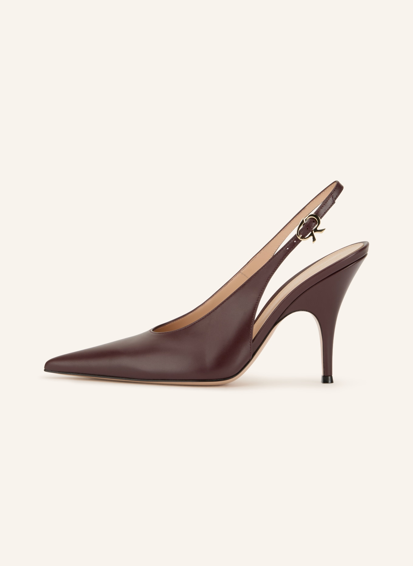 Gianvito Rossi Slingpumps SOFIA: DUNKELBRAUN / GOLD
