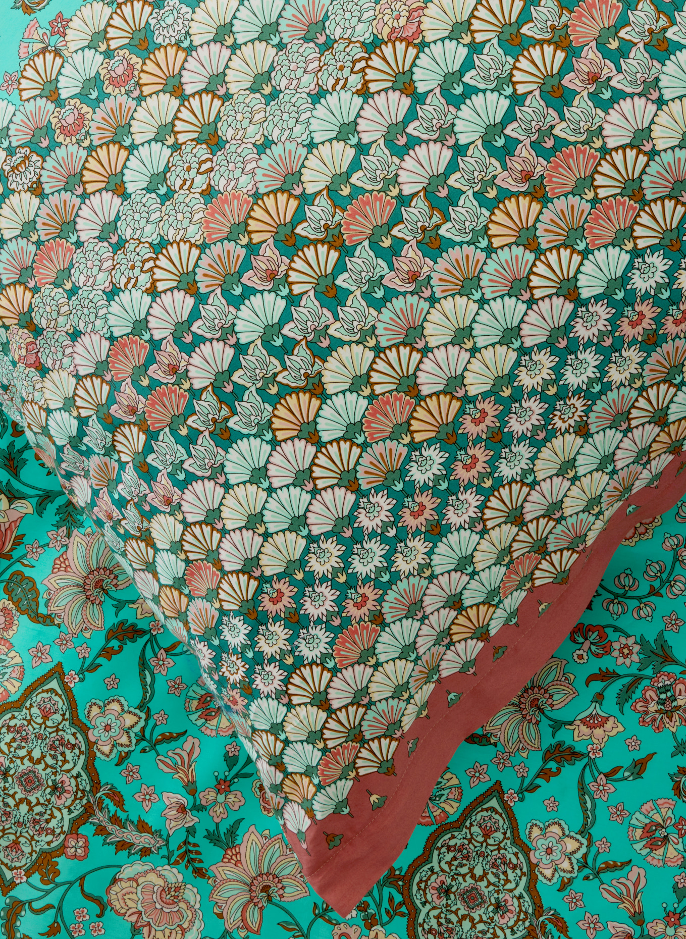 bassetti Pościel TIGULLIO: MIĘTOWY / JASNOCZERWONY / ZIELONY