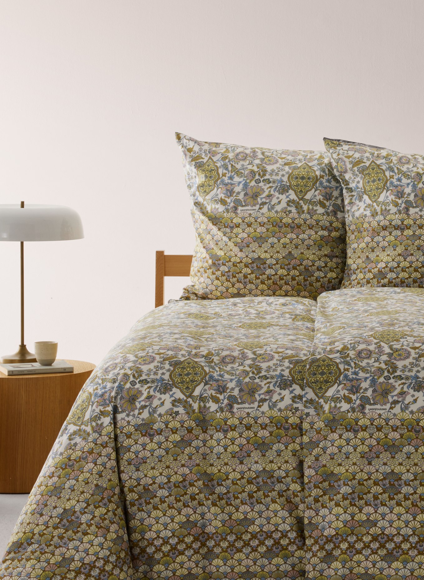 bassetti Pościel TIGULLIO: KREMOWY / SZARONIEBIESKI / JASNOZIELONY