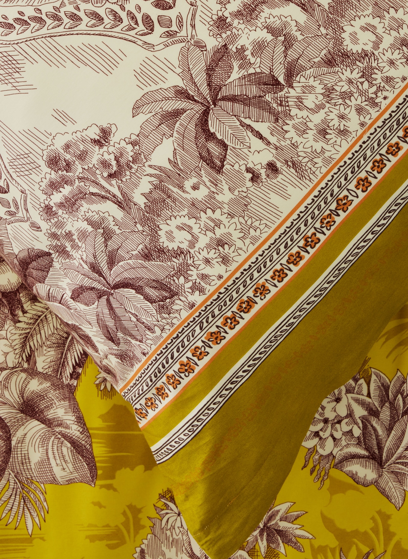 bassetti Bettwäsche BOBOLI: GELB / HELLBRAUN / BRAUN