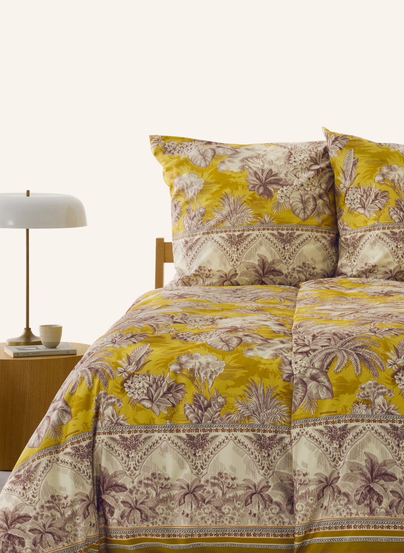 bassetti Bettwäsche BOBOLI: GELB / HELLBRAUN / BRAUN