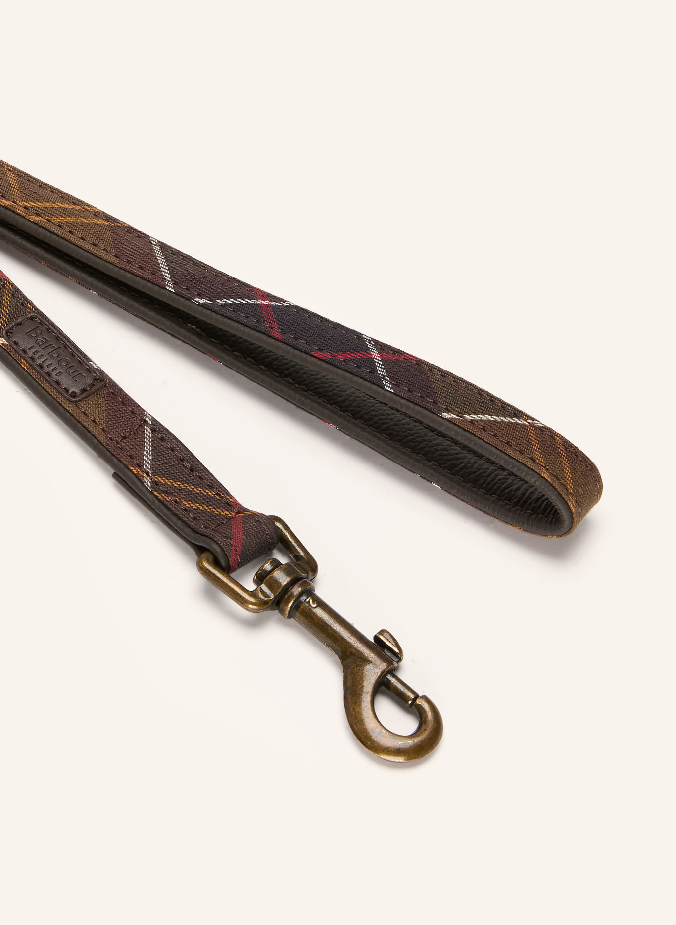 Barbour Hundeleine: DUNKELBRAUN / ROT / GELB