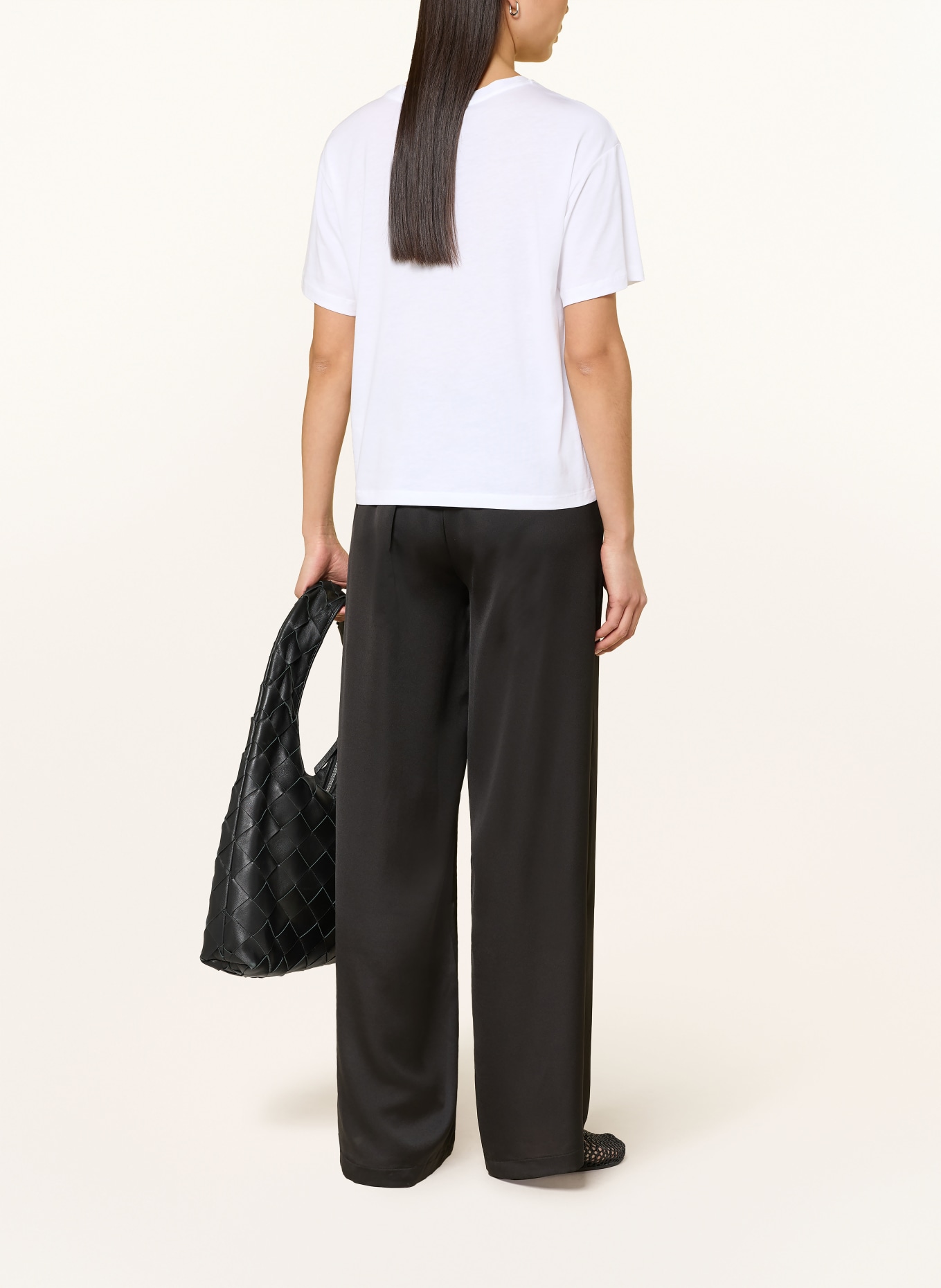 monari T-Shirt mit Schmucksteinen: WEISS