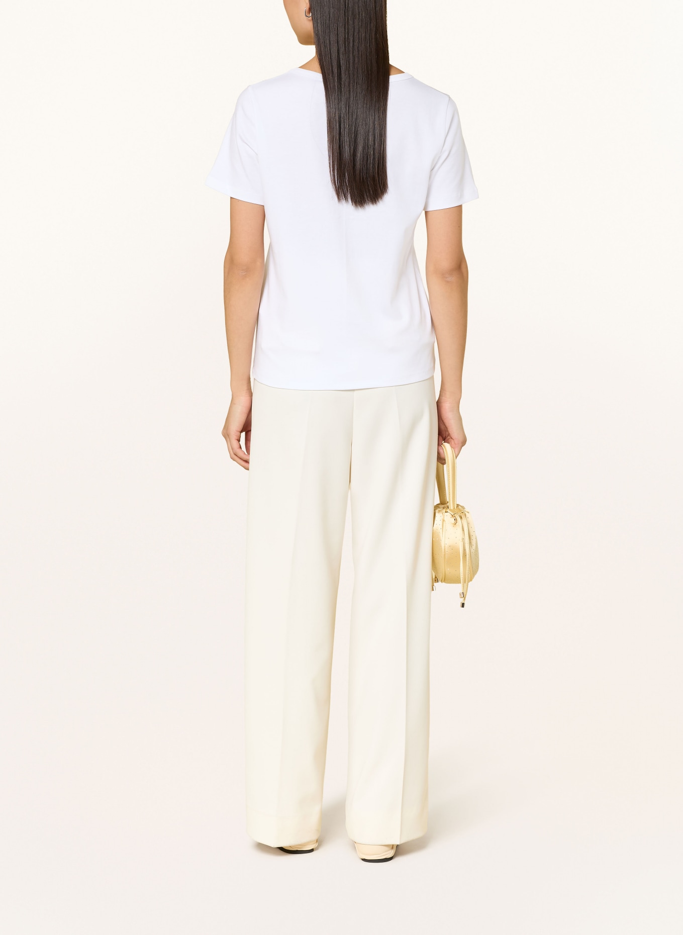 monari T-shirt orné de strass: BLANC