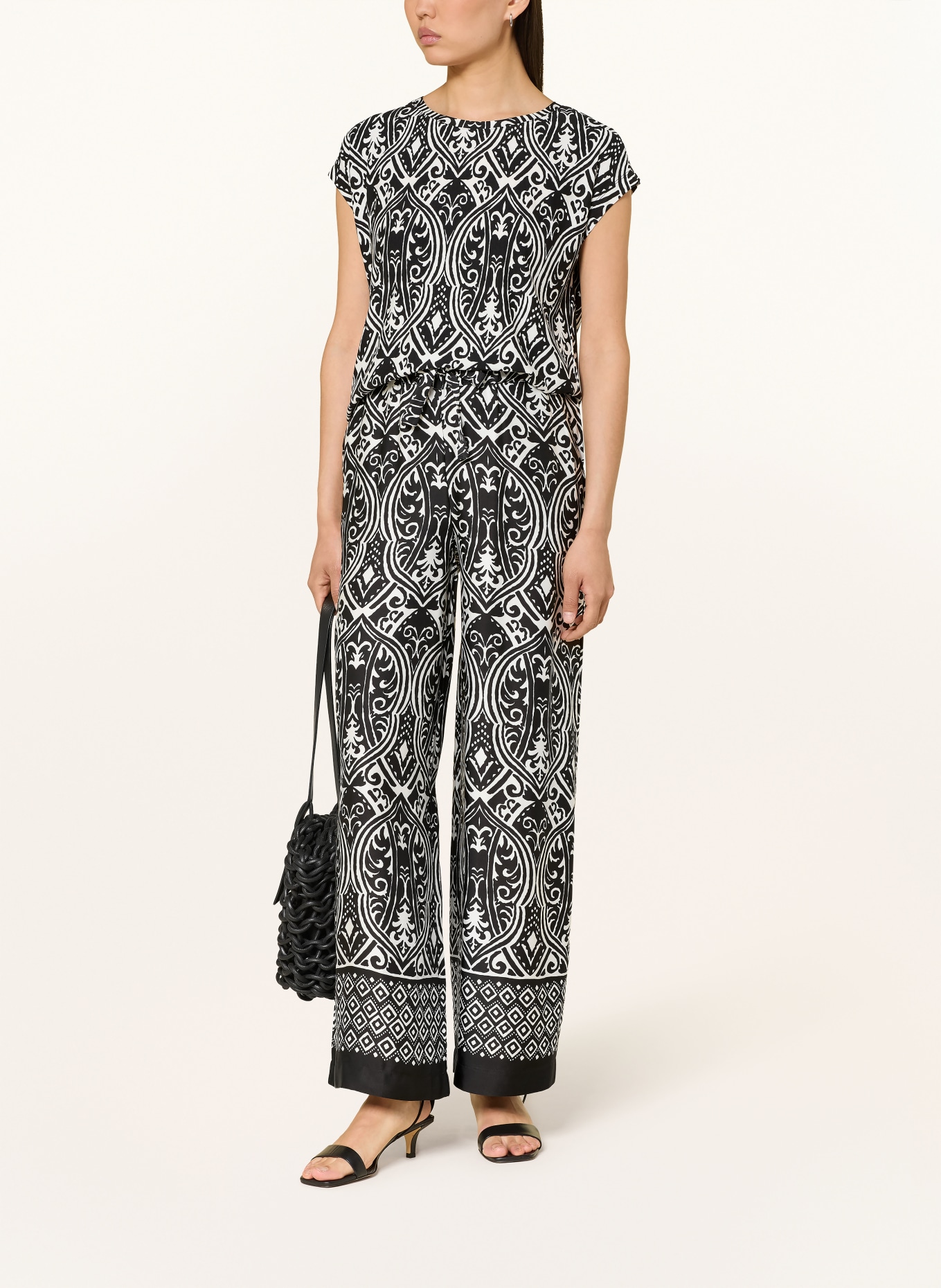 monari T-shirt: NOIR / BLANC