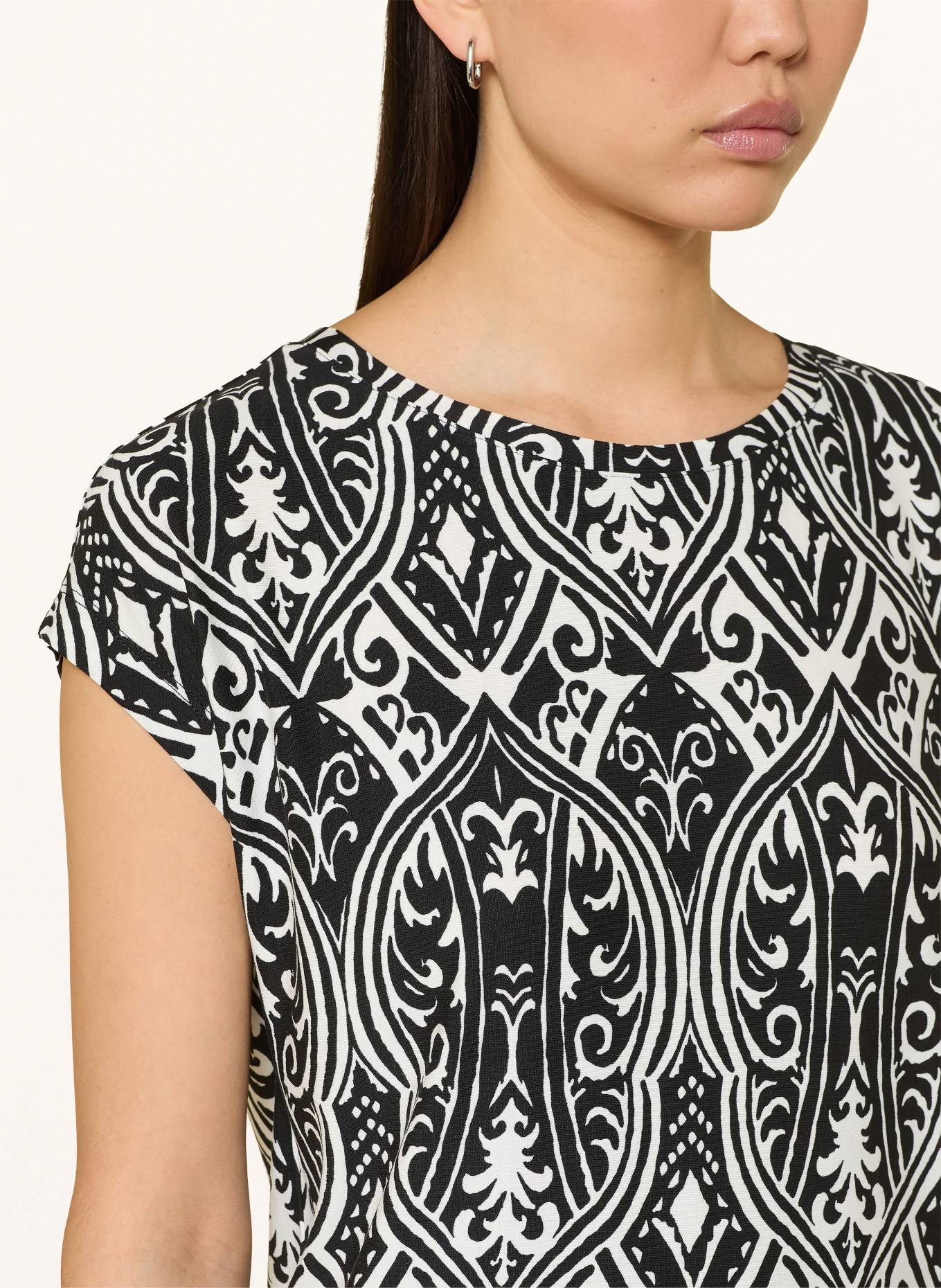 monari T-shirt: NOIR / BLANC