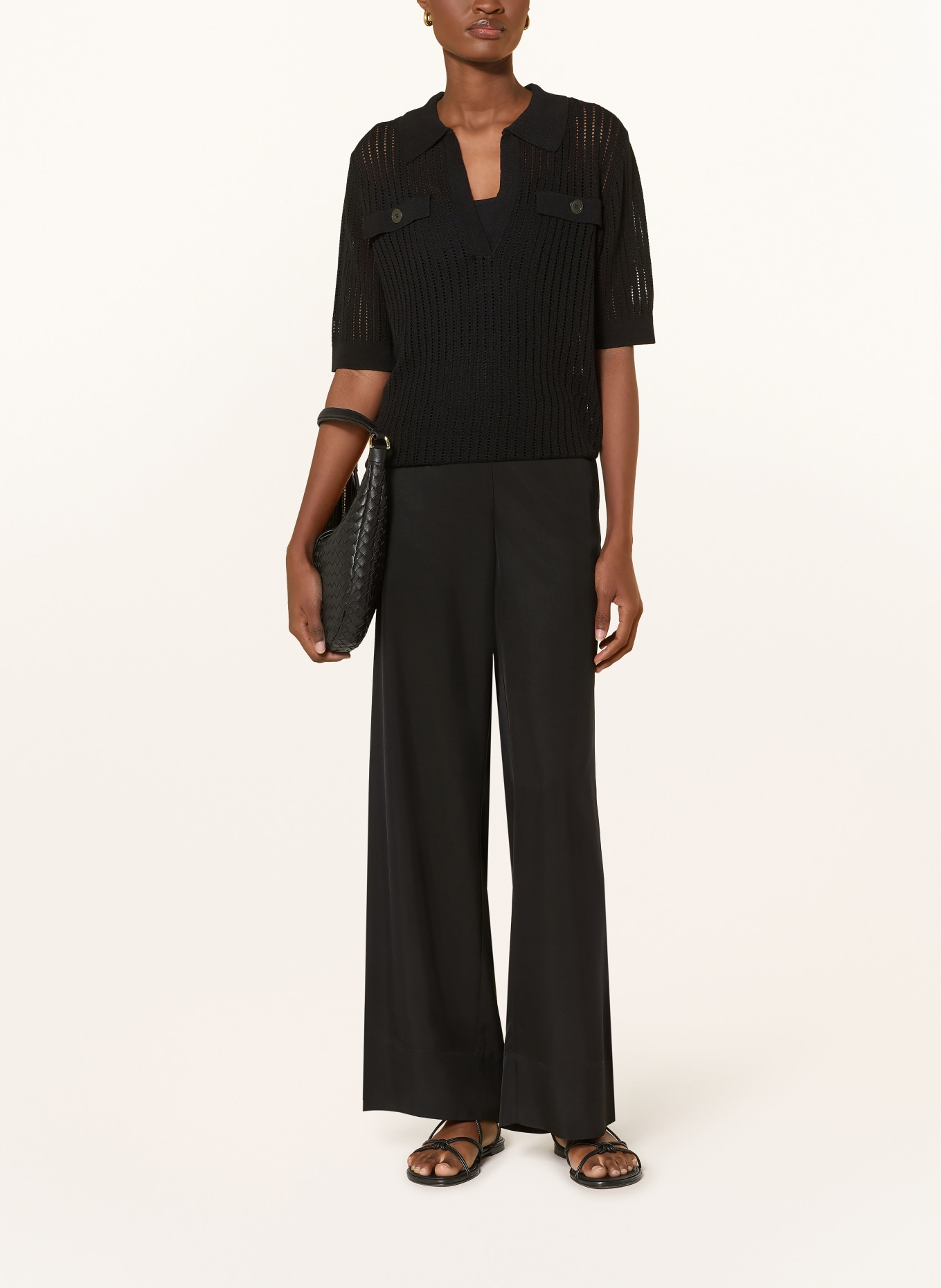 monari Pull en maille: NOIR