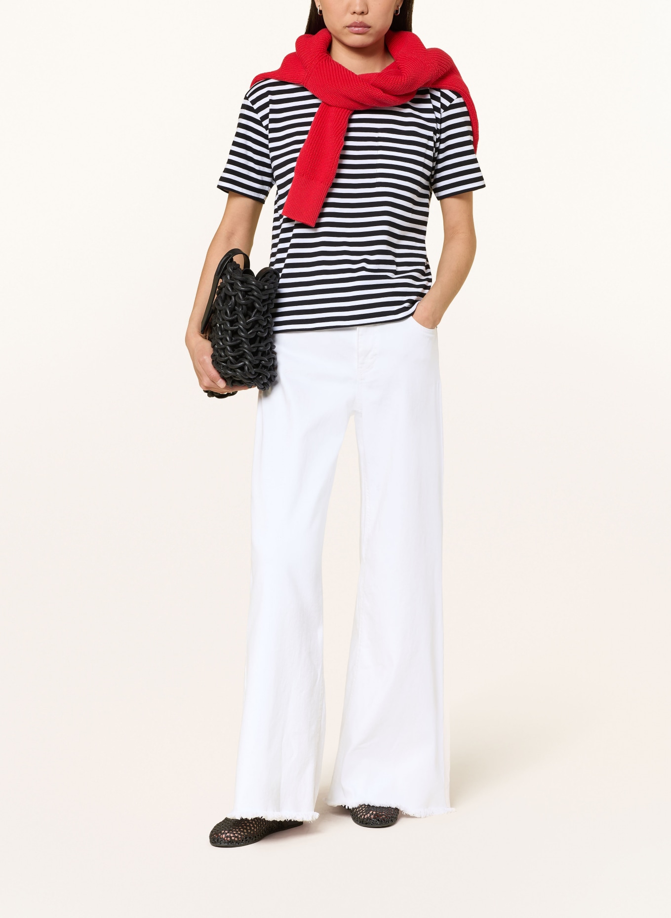 monari T-shirt: NOIR / BLANC