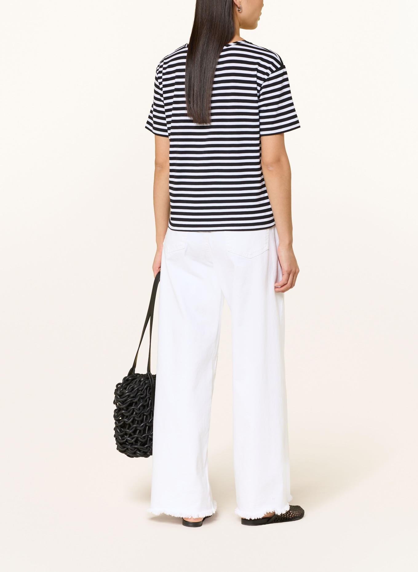 monari T-shirt: NOIR / BLANC