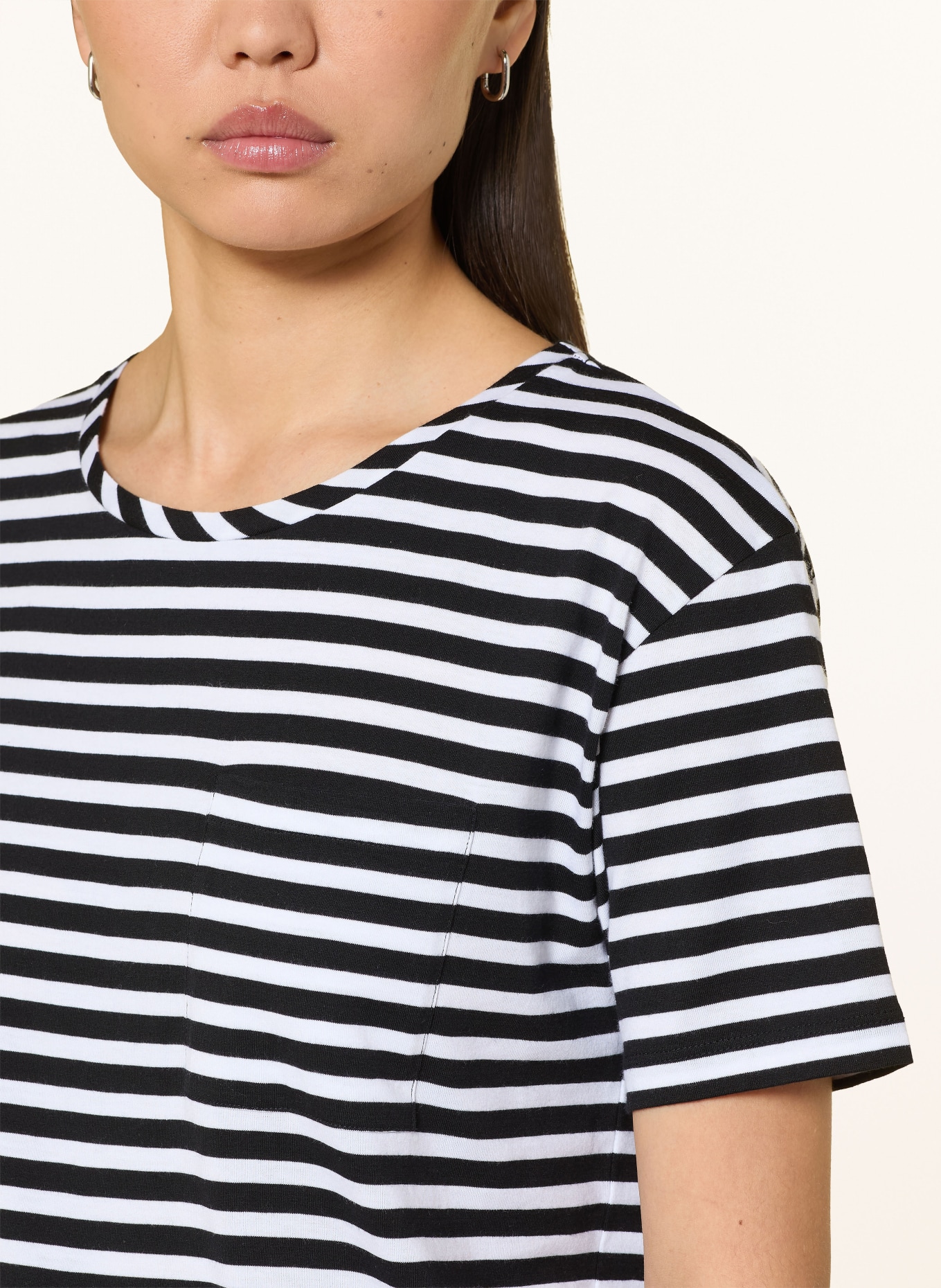 monari T-shirt: NOIR / BLANC