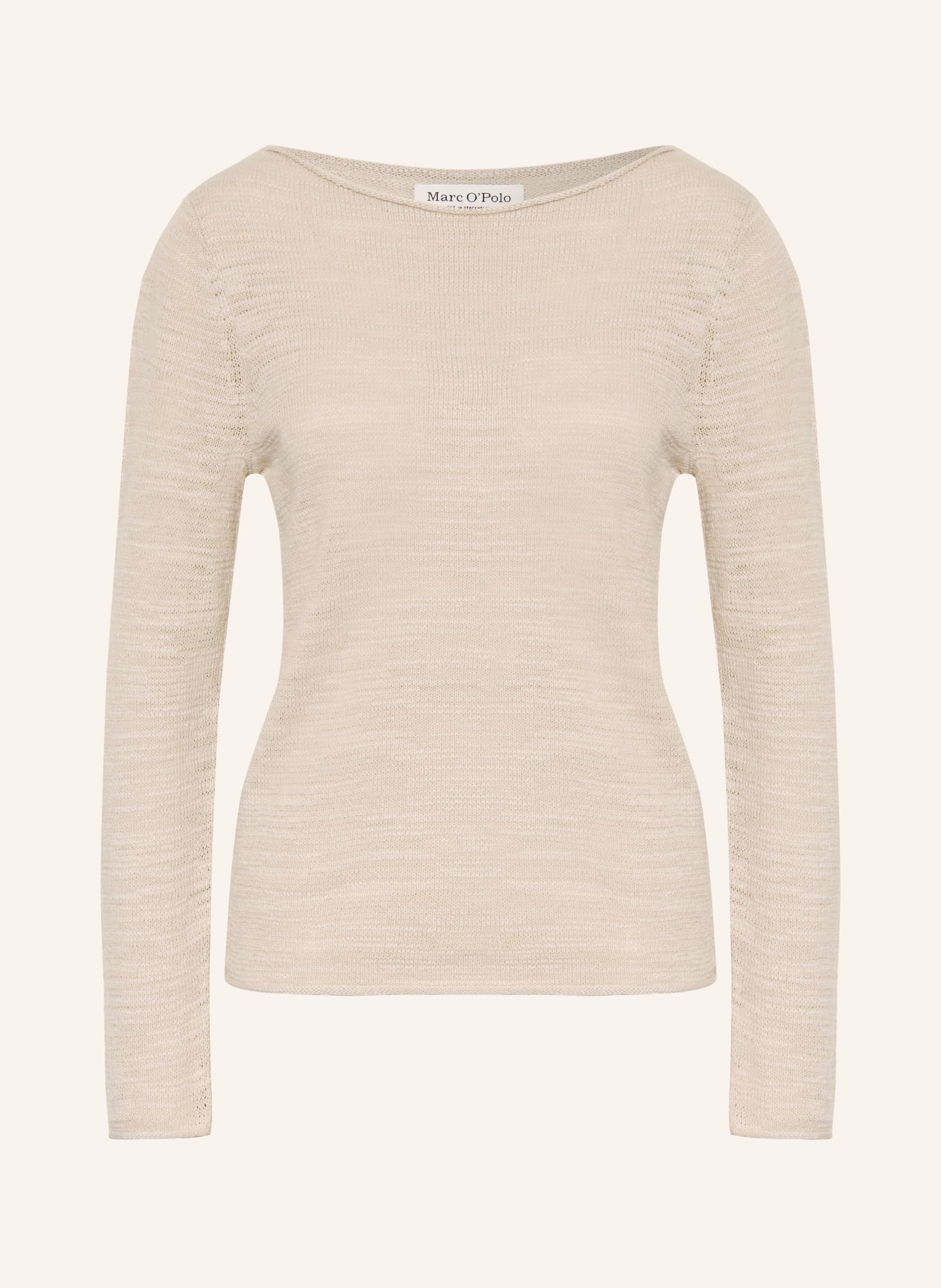 Marc O'Polo Pullover mit Leinen: BEIGE