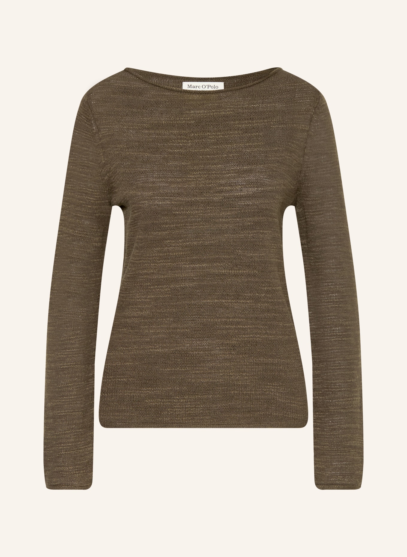Marc O'Polo Pullover mit Leinen: DUNKELGRÜN