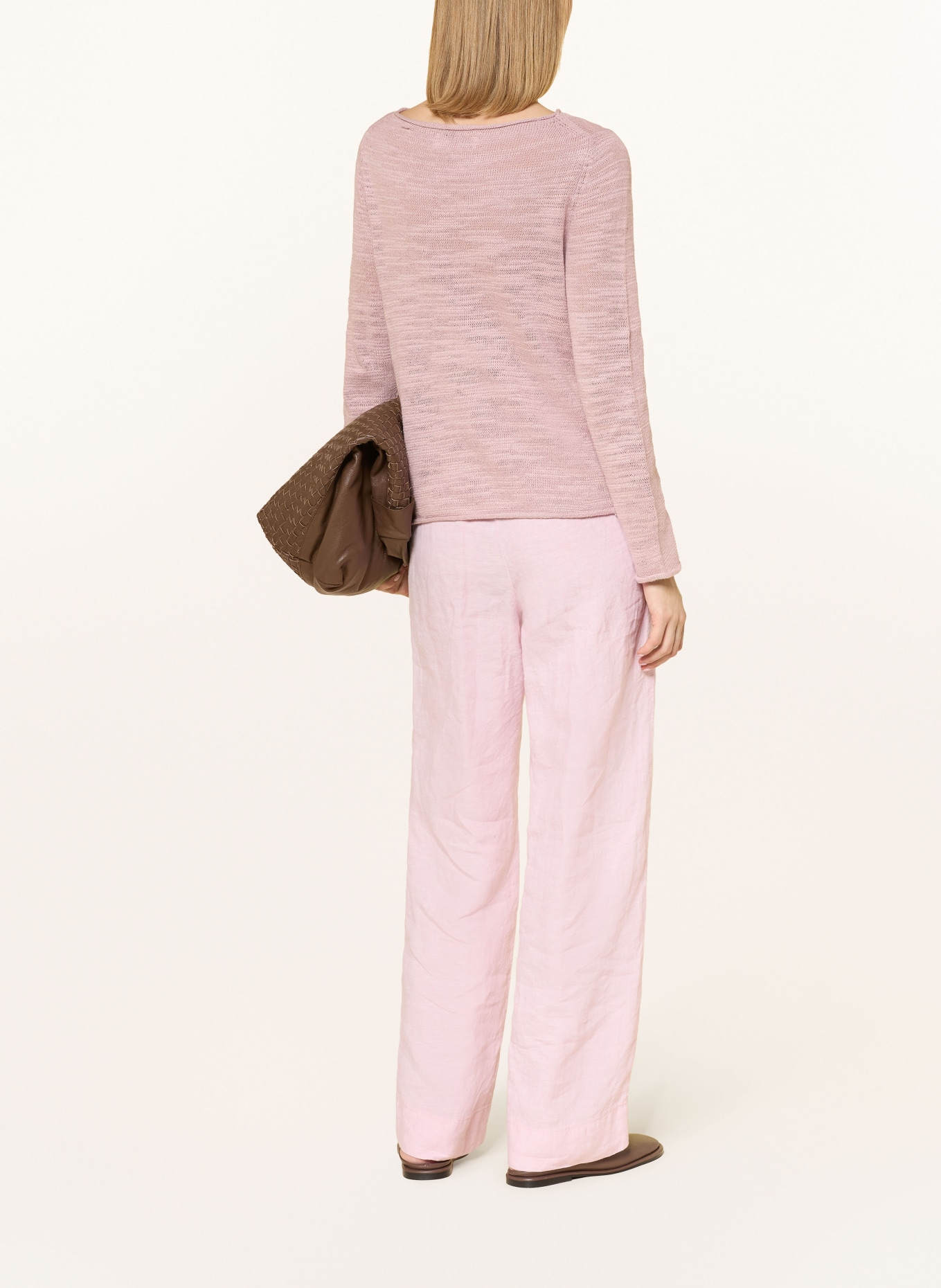 Marc O'Polo Pullover mit Leinen: ROSÉ
