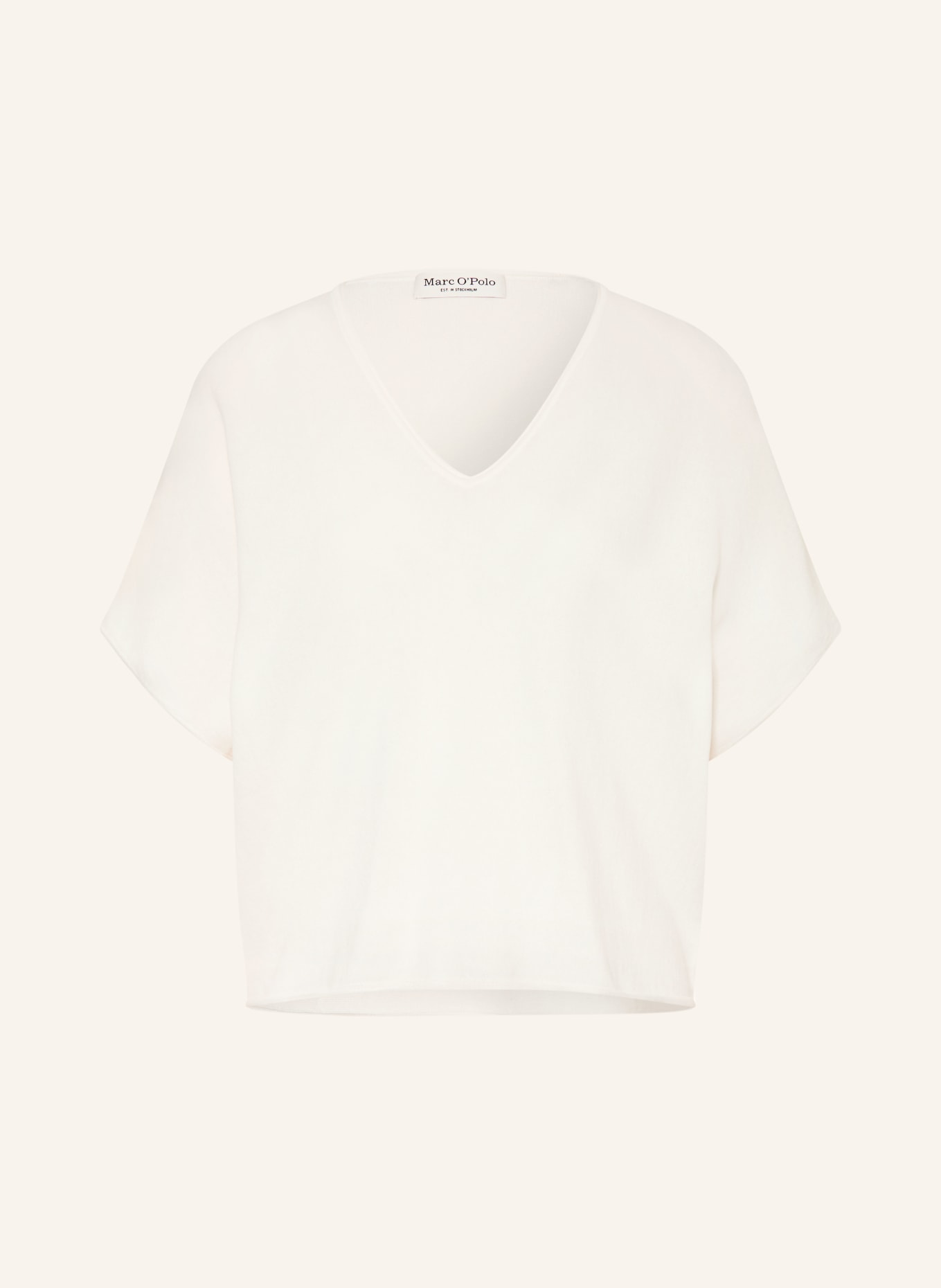 Marc O'Polo Stickad tröja: VIT