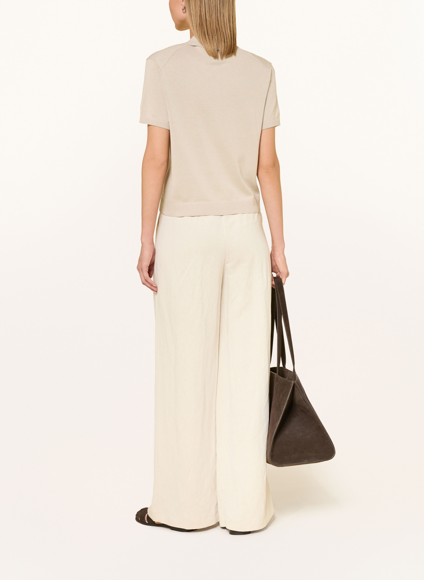 Marc O'Polo Stickad kofta: BEIGE