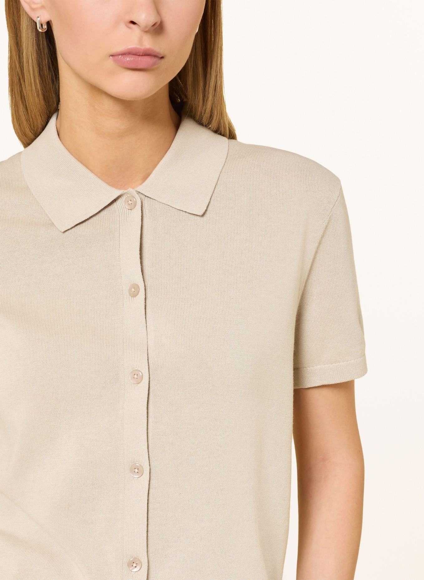 Marc O'Polo Stickad kofta: BEIGE