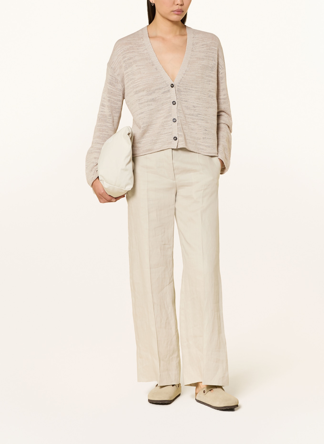 Marc O'Polo Strickjacke: HELLBRAUN