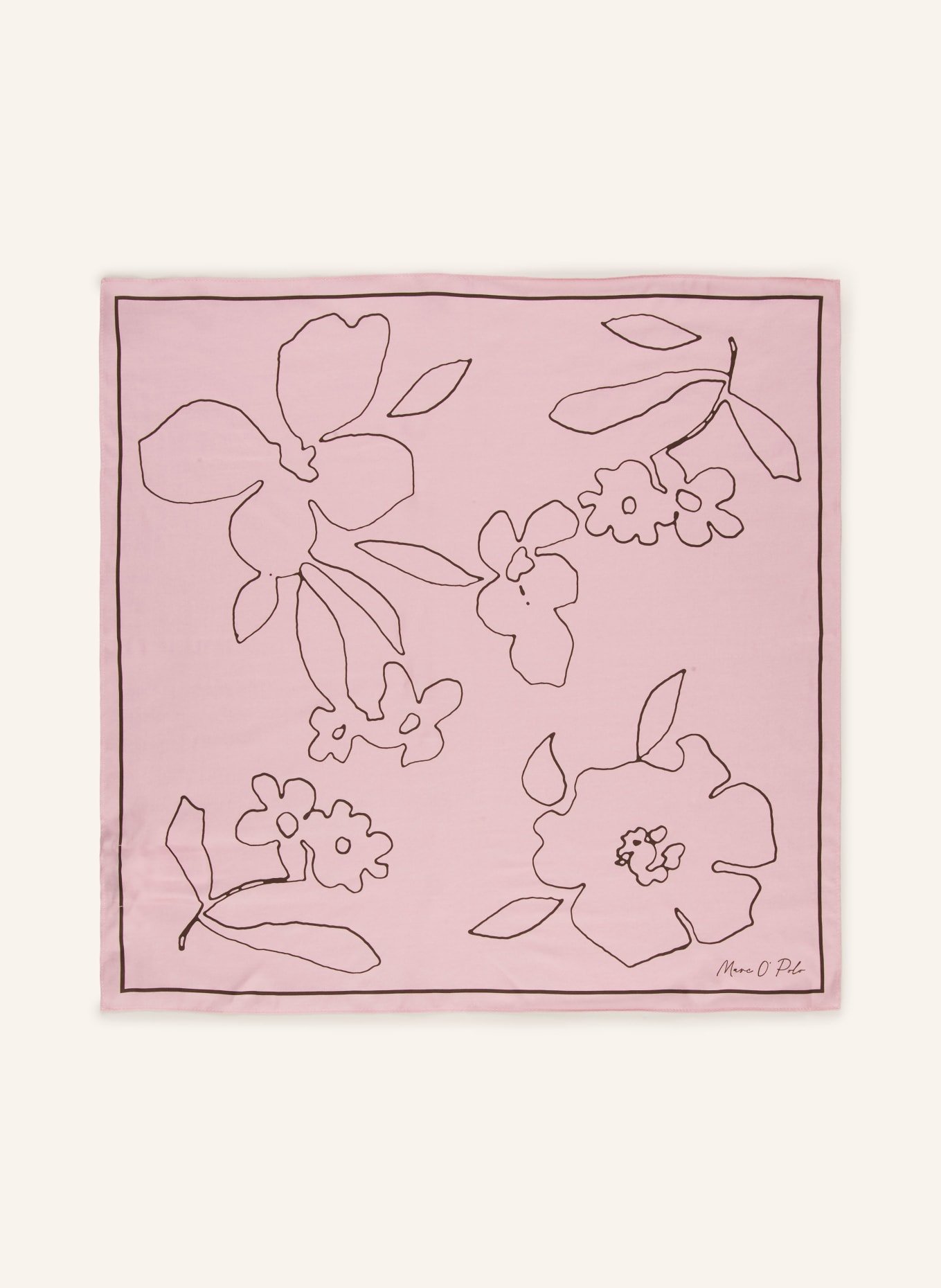 Marc O'Polo Tuch: ROSÉ / DUNKELBRAUN