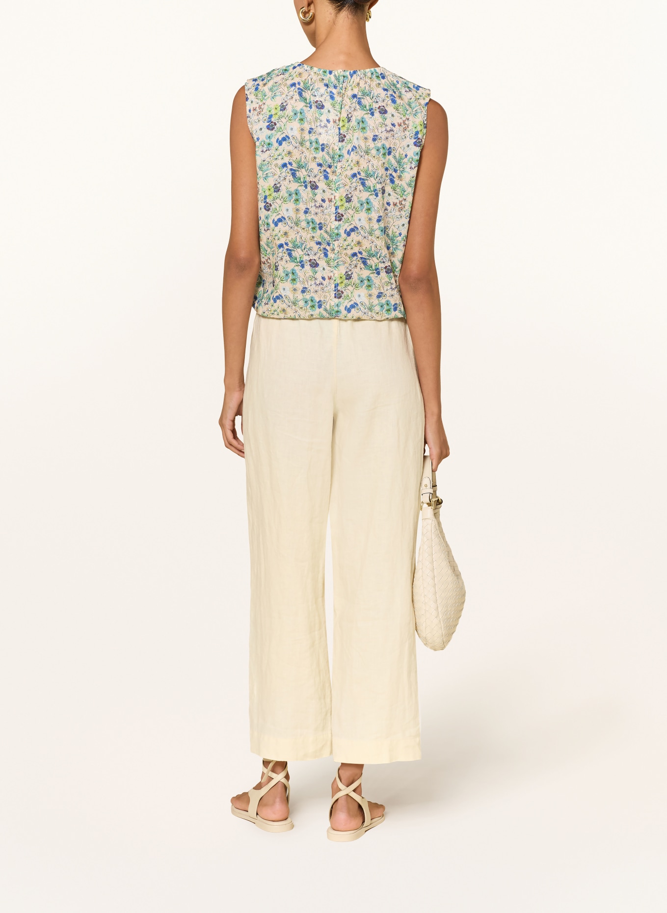 Marc O'Polo Blusentop: BEIGE / GRÜN / BLAU