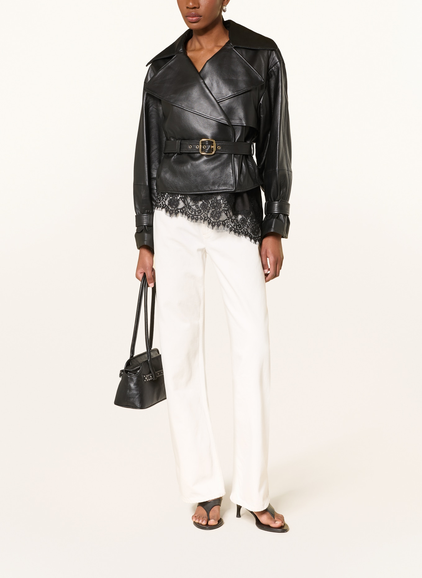 AGOLDE Dżinsy z szerokimi nogawkami ARC JEAN: chalk white off white