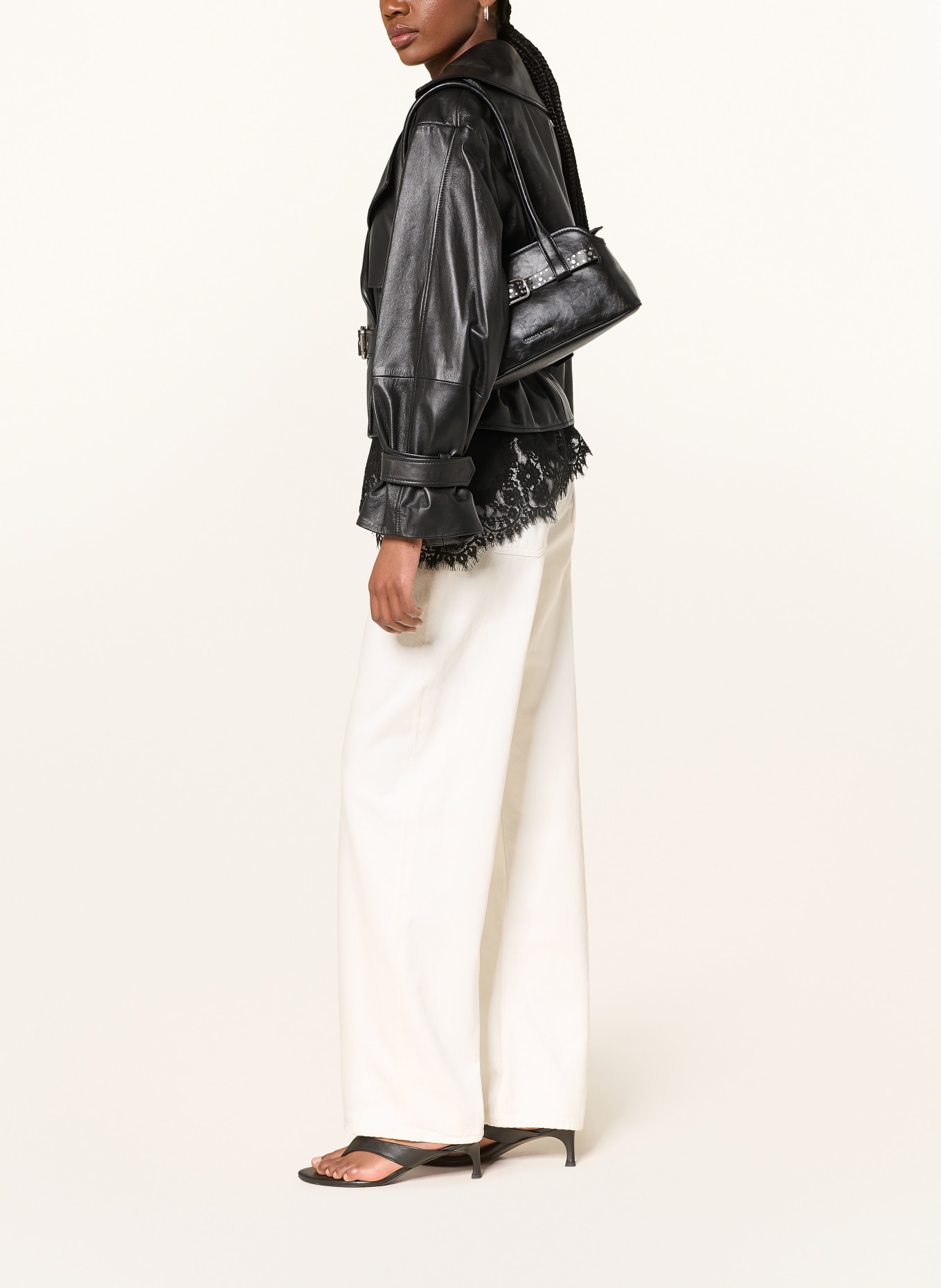 AGOLDE Dżinsy z szerokimi nogawkami ARC JEAN: chalk white off white