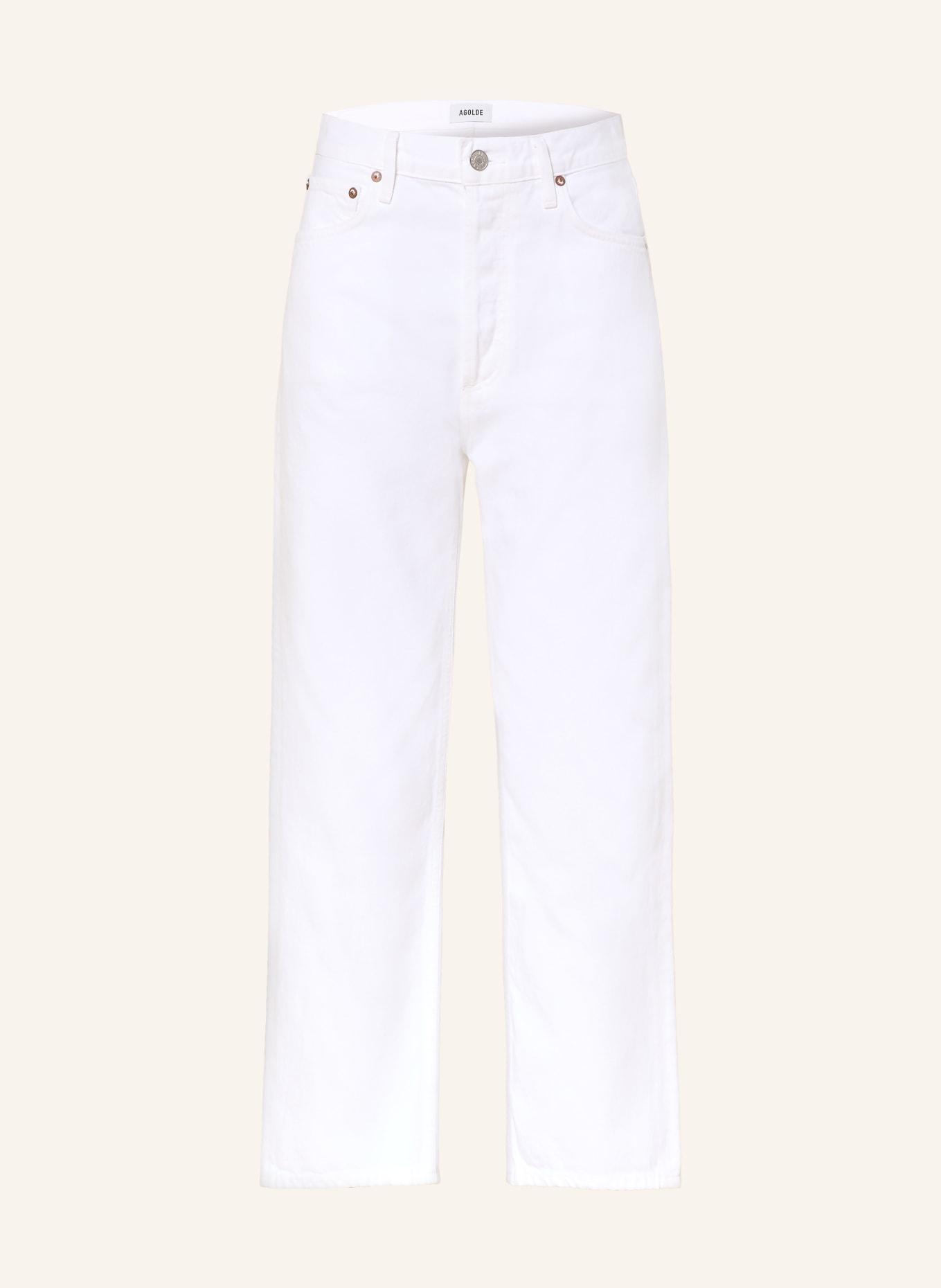 AGOLDE Cropped Jeans 90'S: Marshmallow clean white