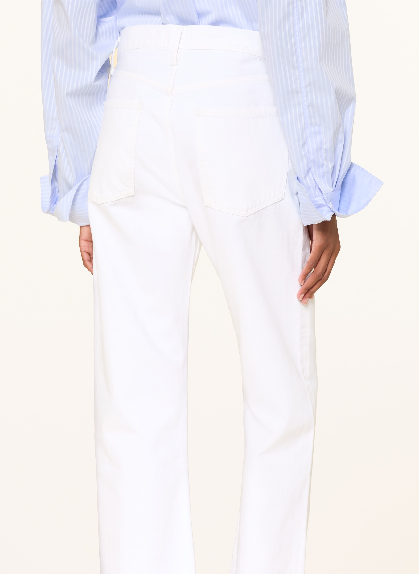 AGOLDE Cropped Jeans 90'S: Marshmallow clean white