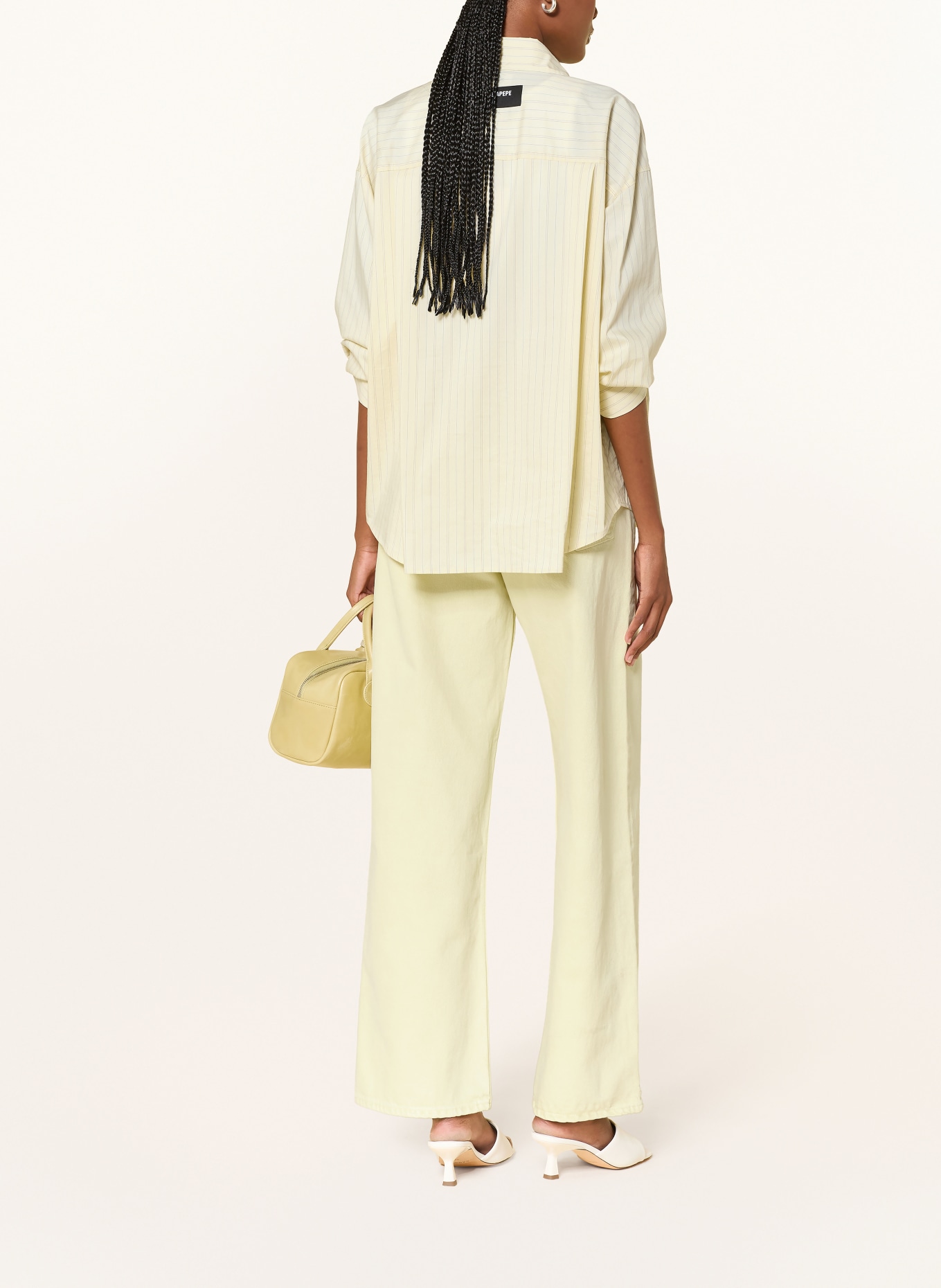 AGOLDE Wide Leg Jeans ARC: lemon zest lt faded yellow hi