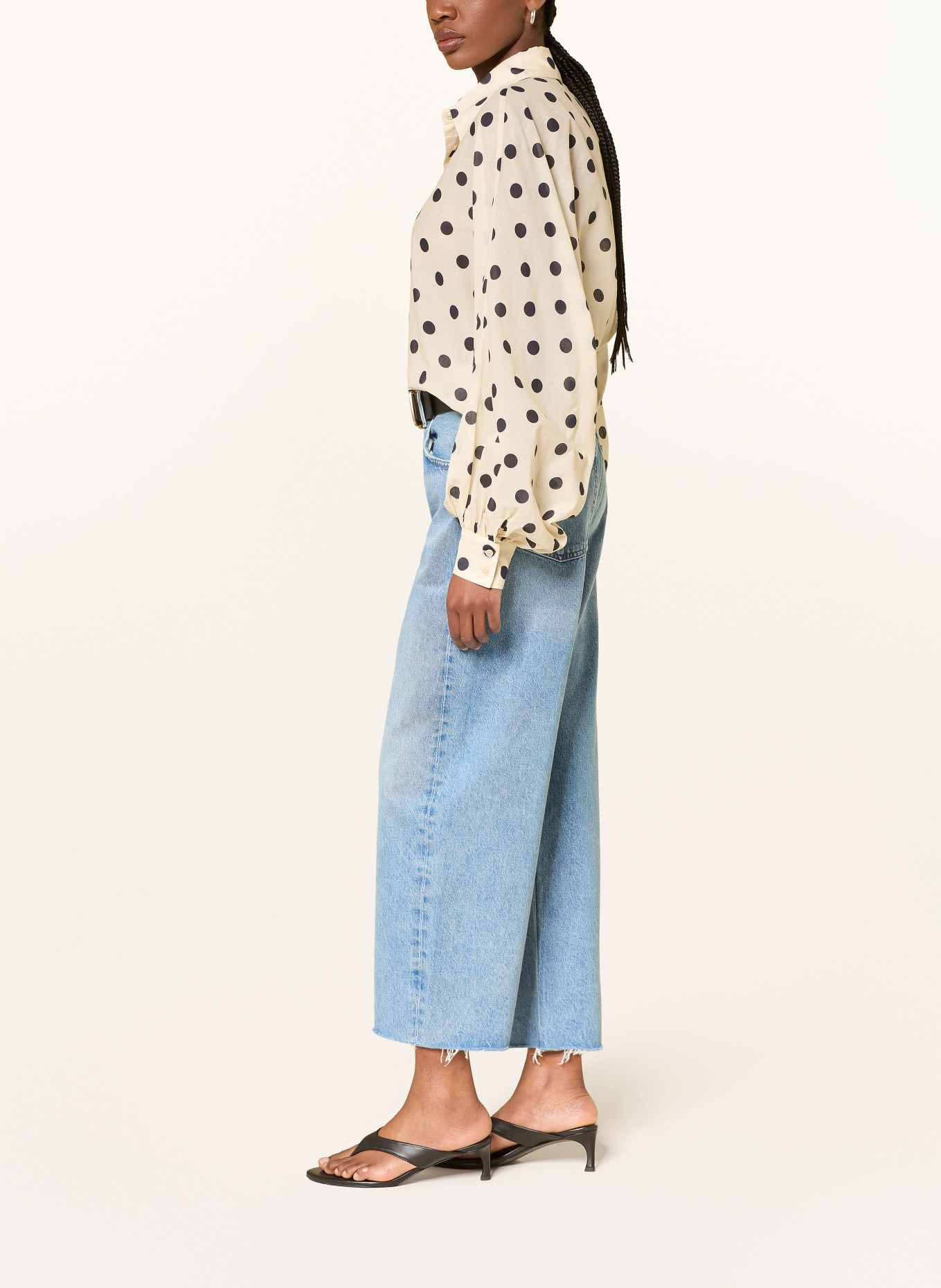 CITIZENS of HUMANITY AYLA Wide-Leg Jeans: honour  lt/md indigo