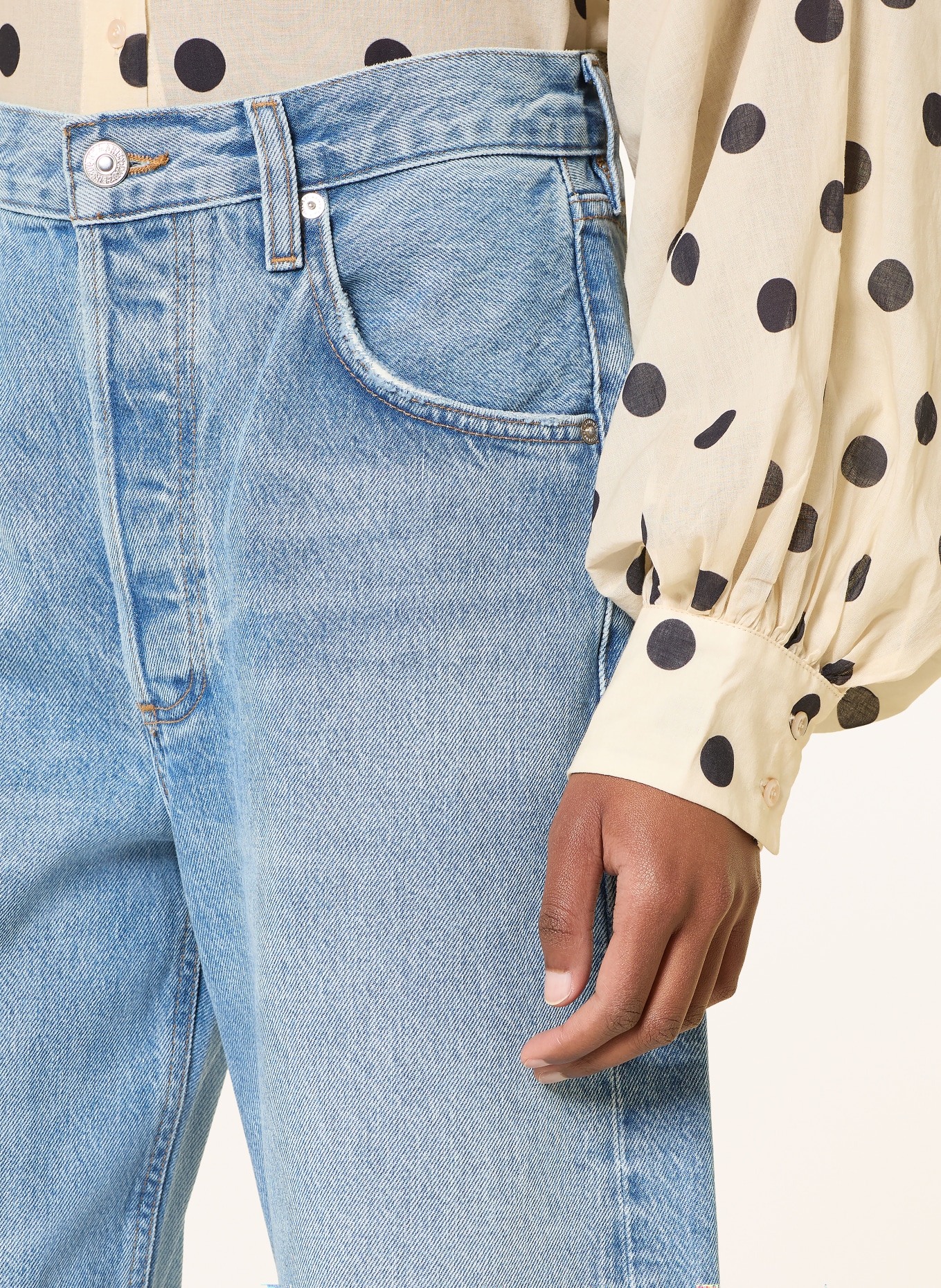 CITIZENS of HUMANITY AYLA Wide-Leg Jeans: honour  lt/md indigo