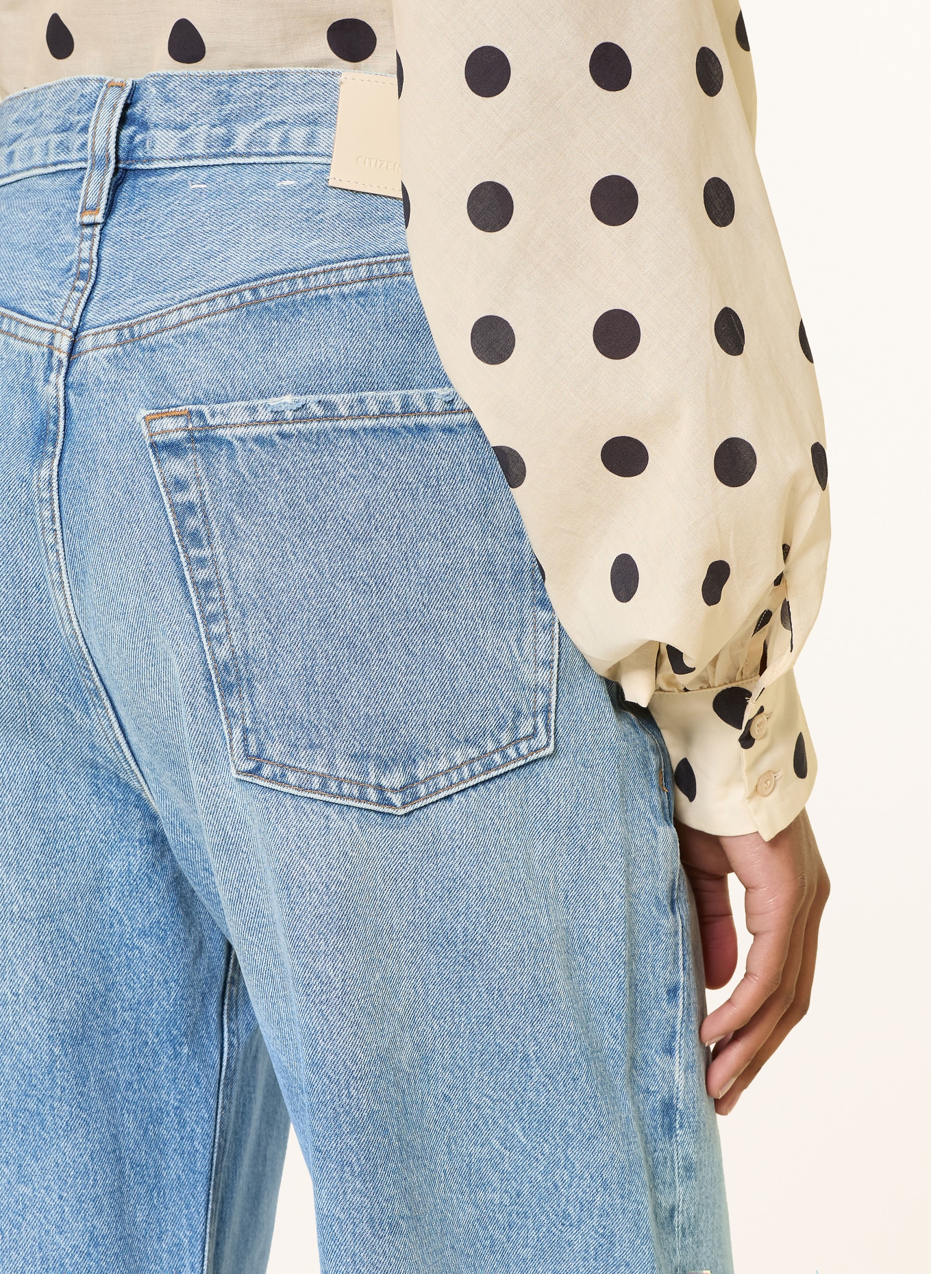 CITIZENS of HUMANITY AYLA Wide-Leg Jeans: honour  lt/md indigo