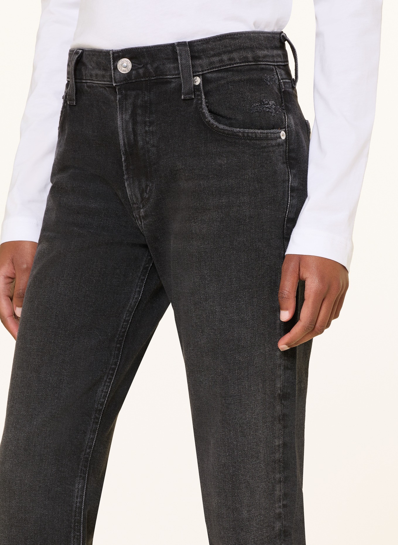 CITIZENS of HUMANITY Straight jeans ANISSA: willow  black