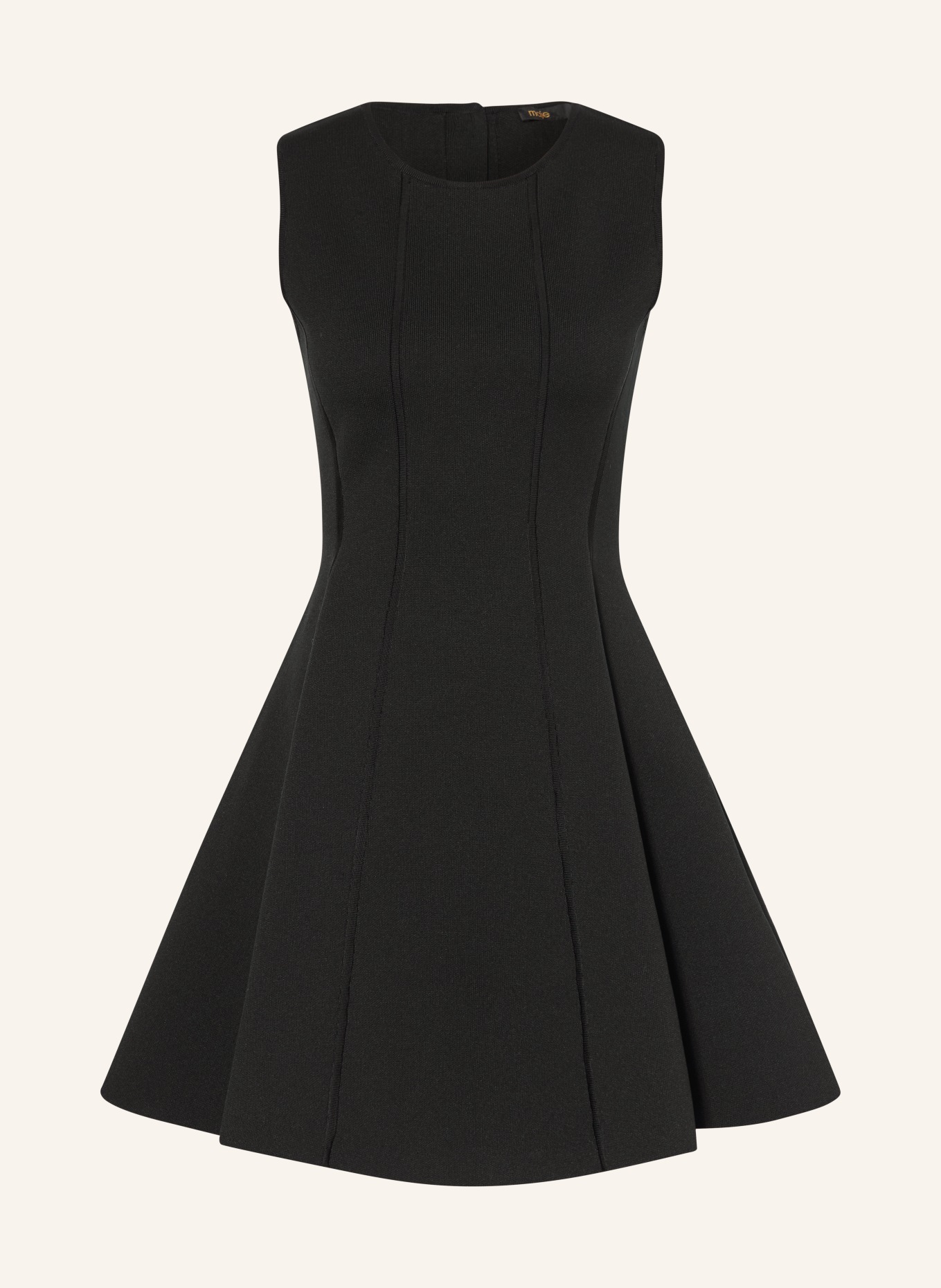 maje Kleid mit Schmuckperlen und Schmucksteinen: SCHWARZ