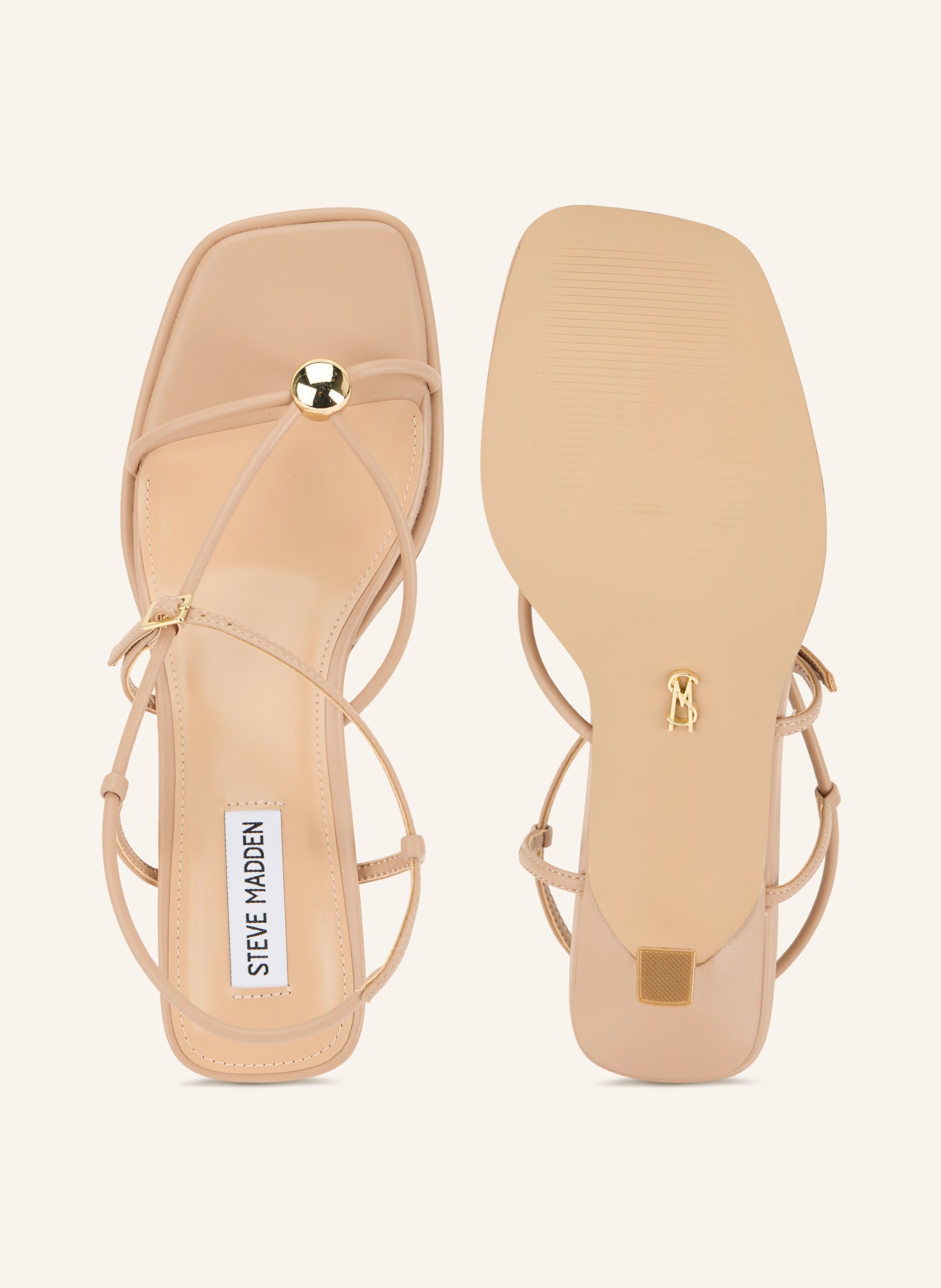 STEVE MADDEN Zehentrenner JACKPOTS: BEIGE / GOLD
