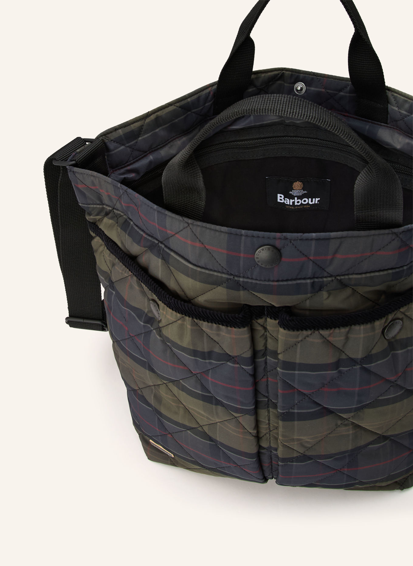 Barbour Taška TARTAN: TMAVĚ ZELENÁ / TMAVĚ ČERVENÁ / TMAVĚ MODRÁ