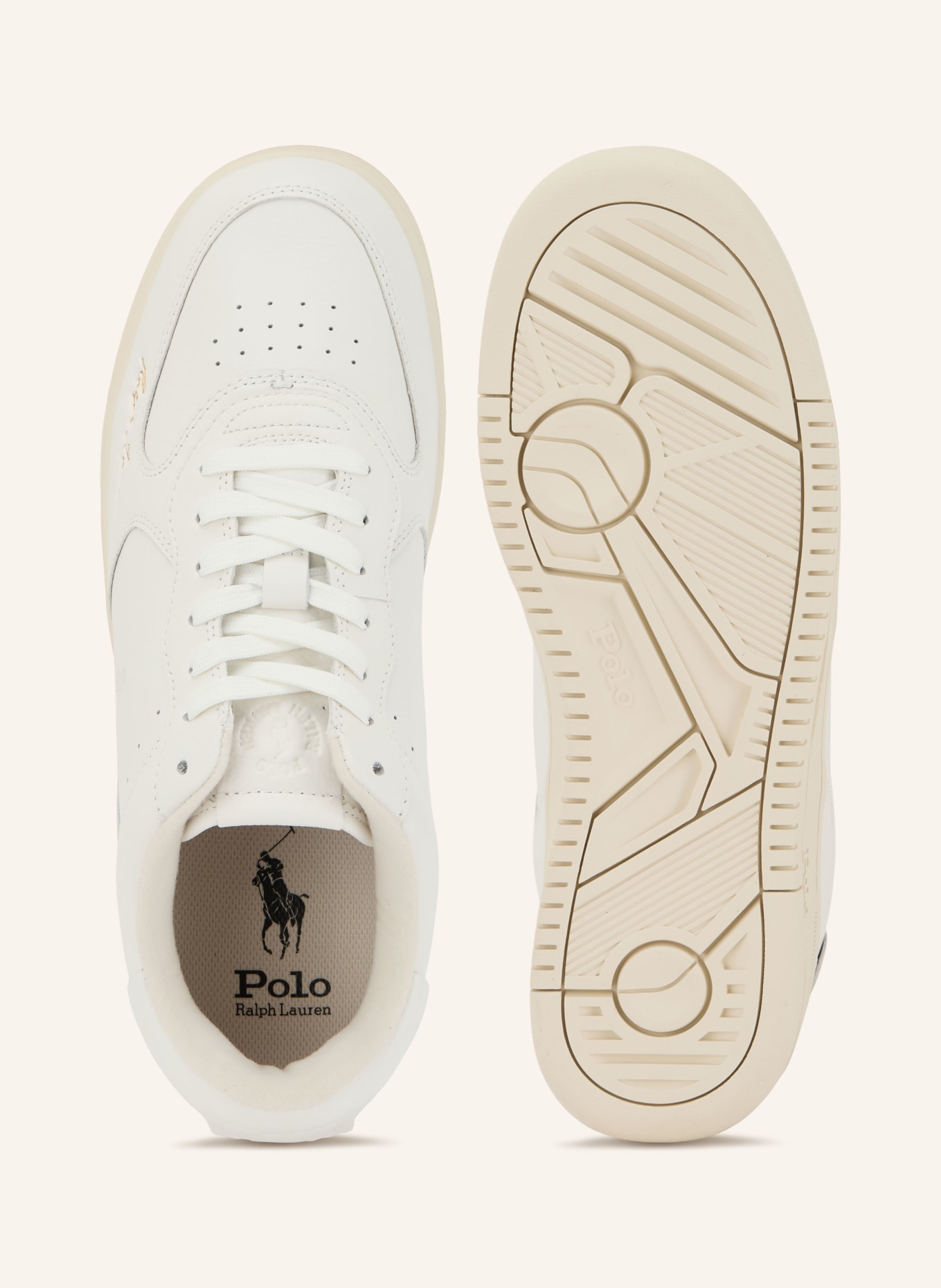 POLO RALPH LAUREN Sneaker: WEISS
