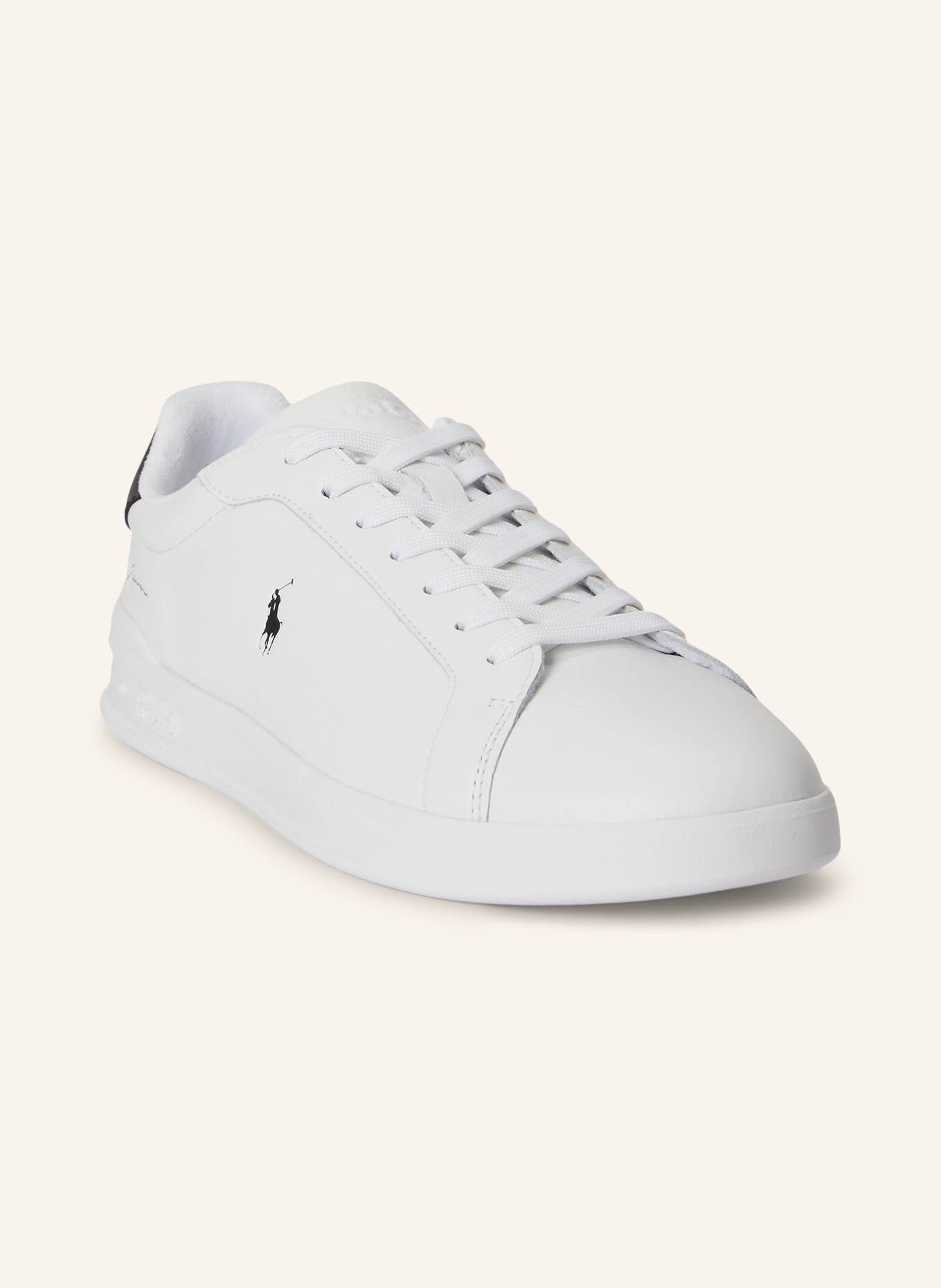 POLO RALPH LAUREN Sneaker COURT II: WEISS / SCHWARZ