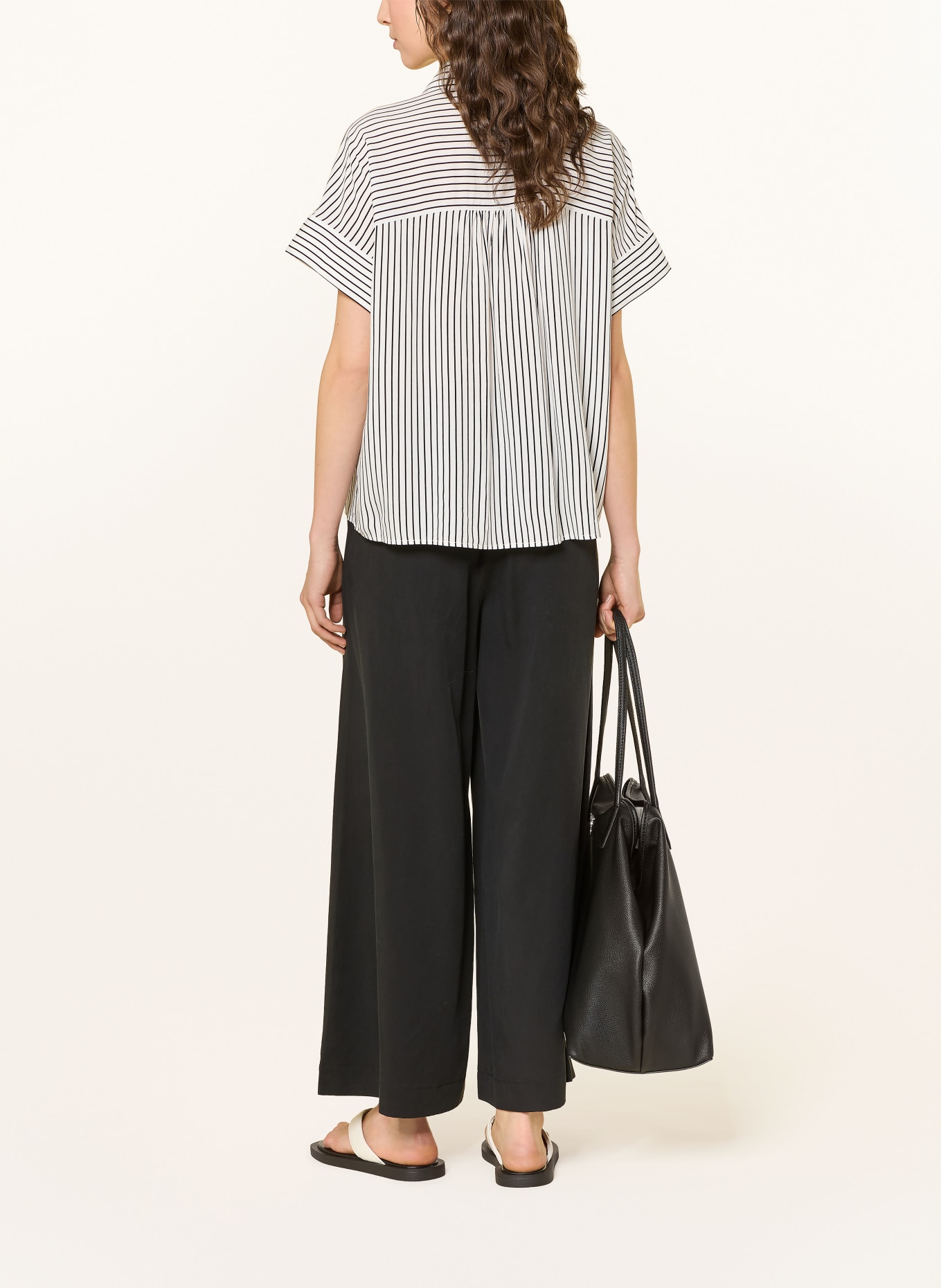 someday Koszulka z dekoltem w serek ZAFINE: BIAŁY / CZARNY