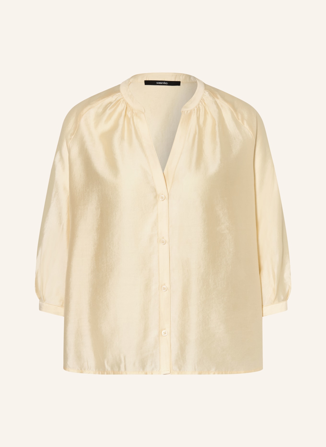 someday Bluse ZAMIDA mit 3/4-Arm: HELLGELB