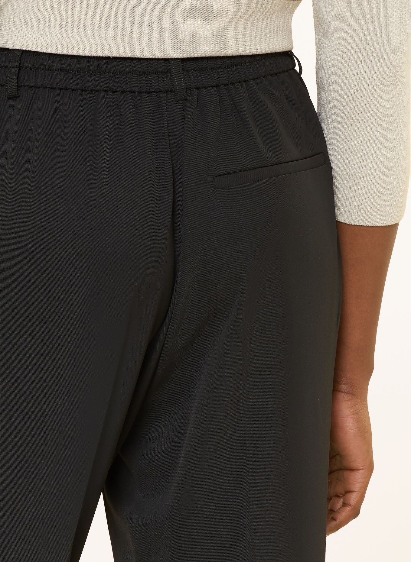 someday Spodnie z elastyczną talią CEVIL EASE: CZARNY