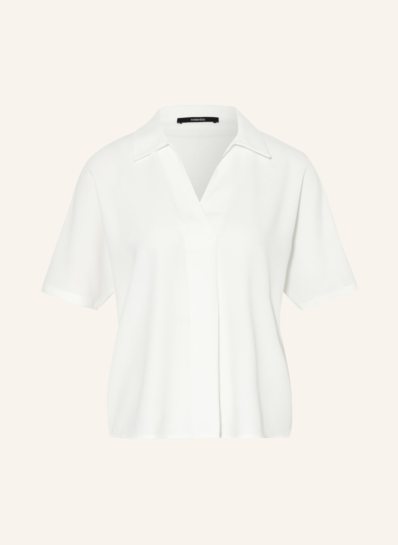 someday KELIANE Blouse Shirt in a mix of materials: WHITE