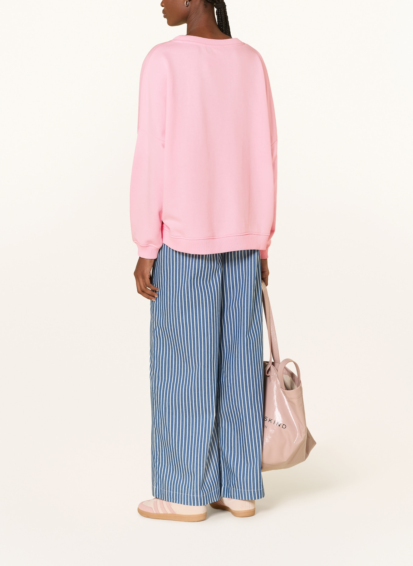 miss goodlife Sweatshirt mit Pailletten: HELLROSA / NEONROSA / GRÜN