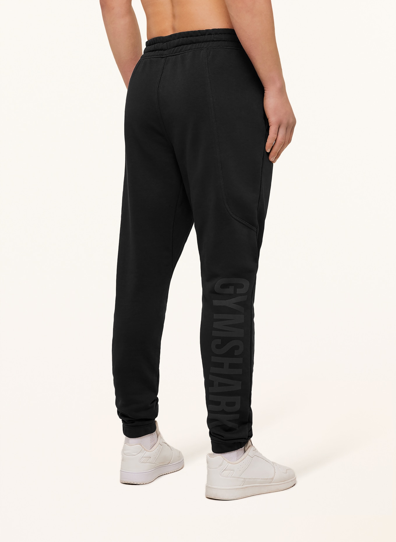 GYMSHARK Sweatpants POWER: SCHWARZ / DUNKELGRAU