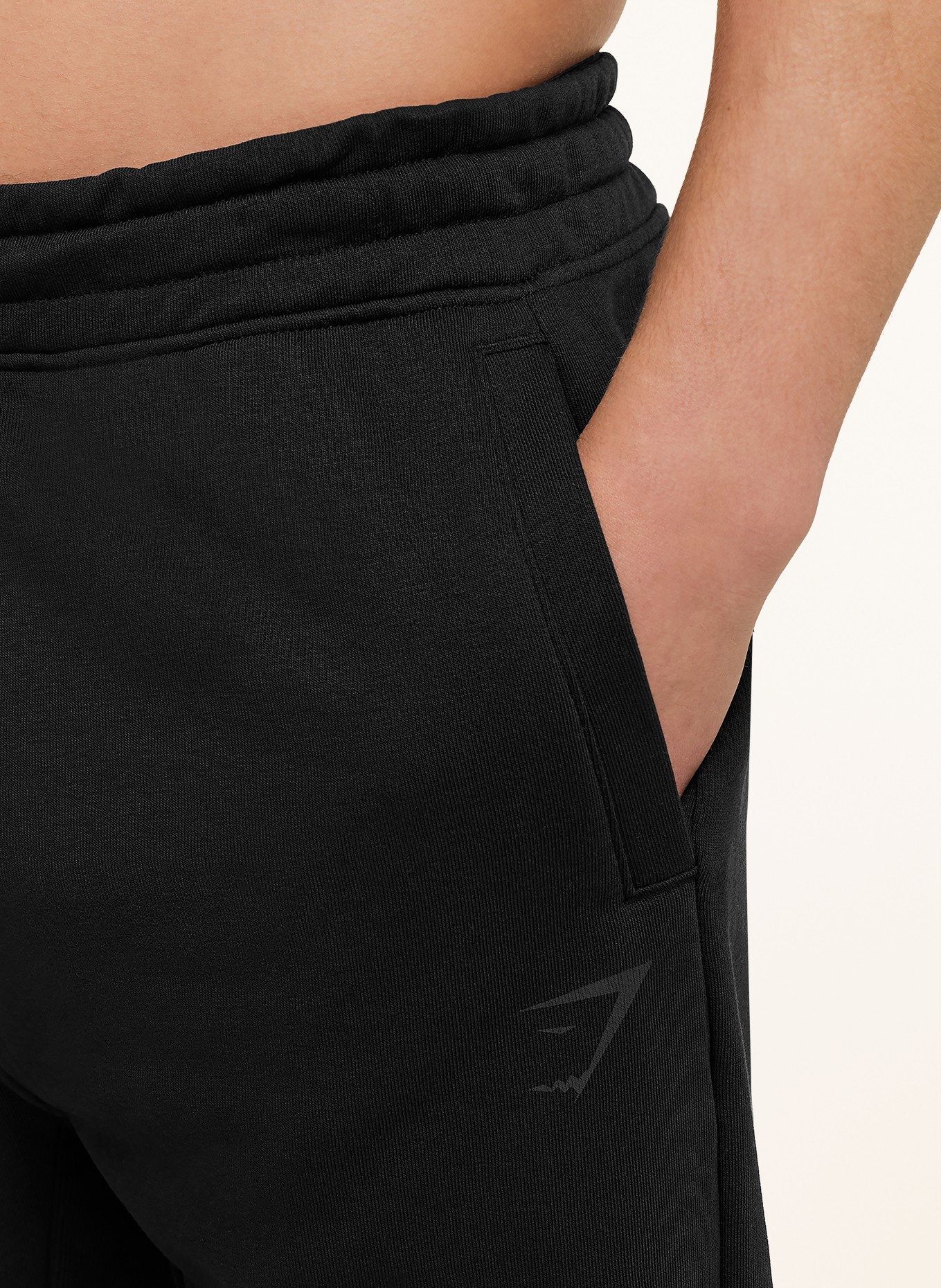 GYMSHARK Sweatpants POWER: SCHWARZ / DUNKELGRAU