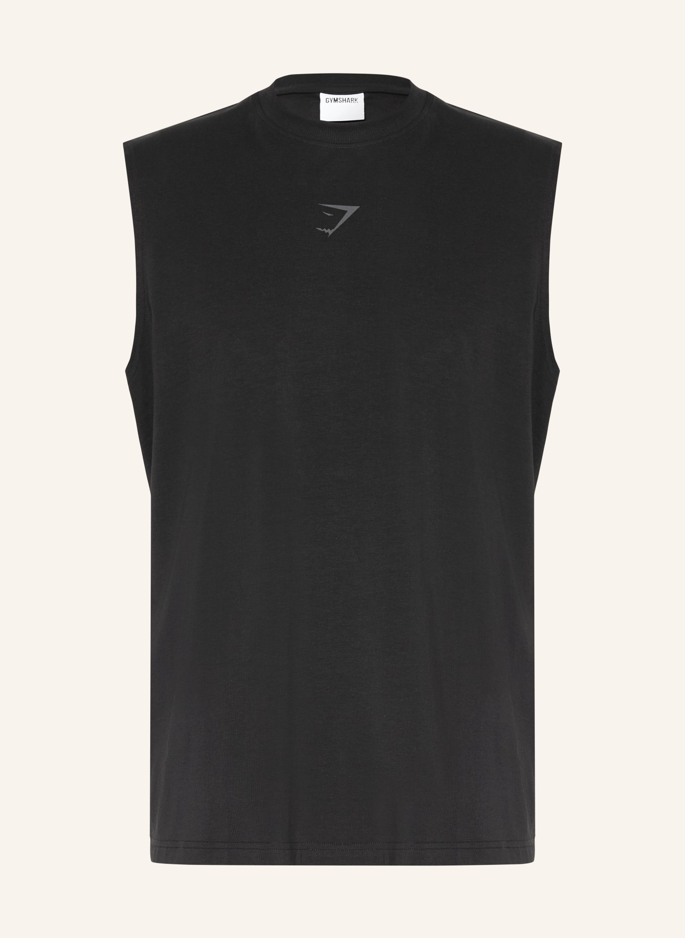 GYMSHARK Tanktop POWER: SCHWARZ / DUNKELGRAU